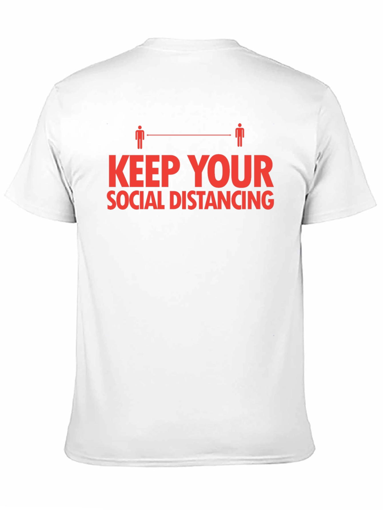 Black Social Distancing T-Shirt - Keep Your Distance view 11