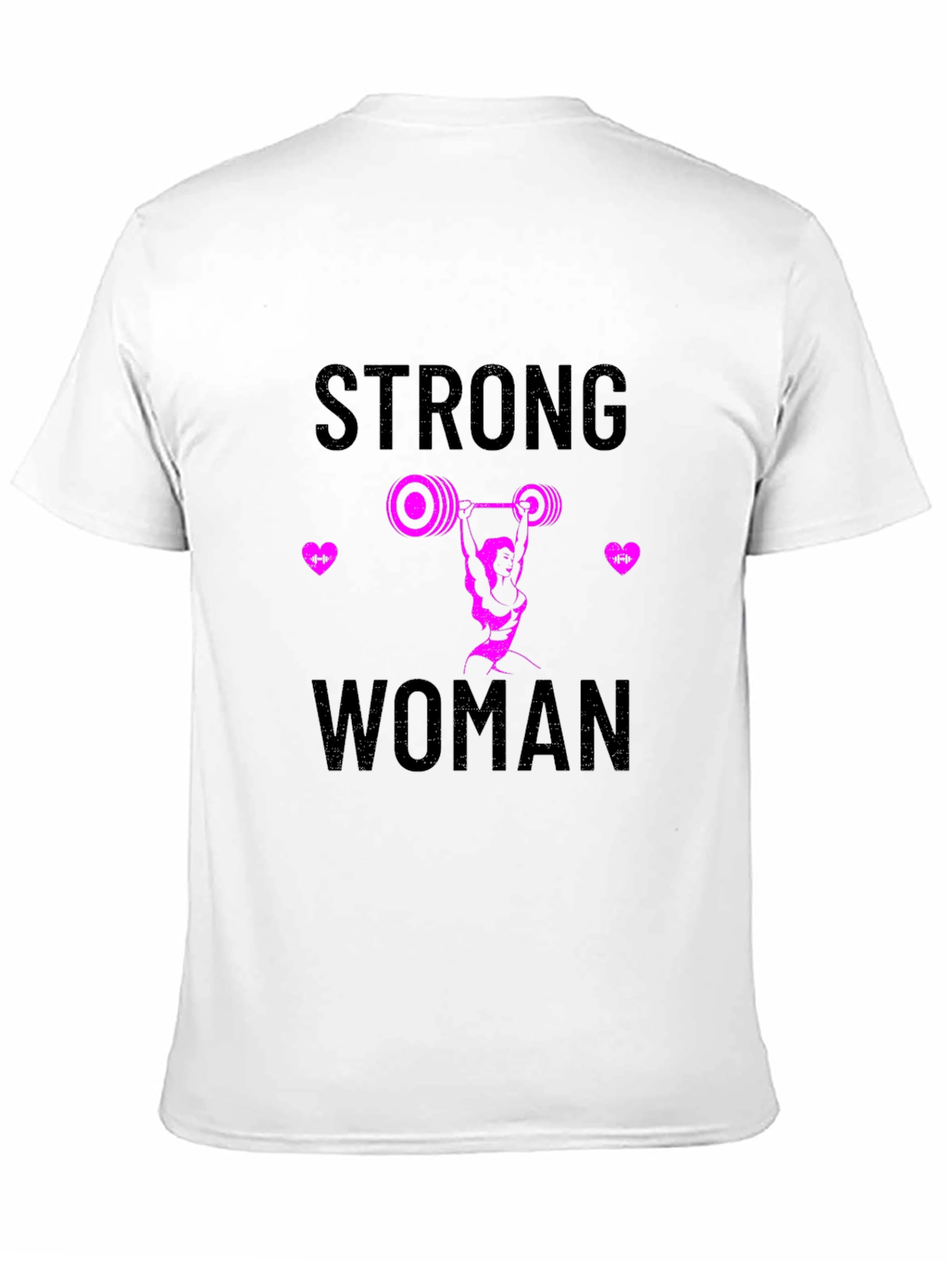 Black Strong Woman Graphic T-Shirt - Black view 11