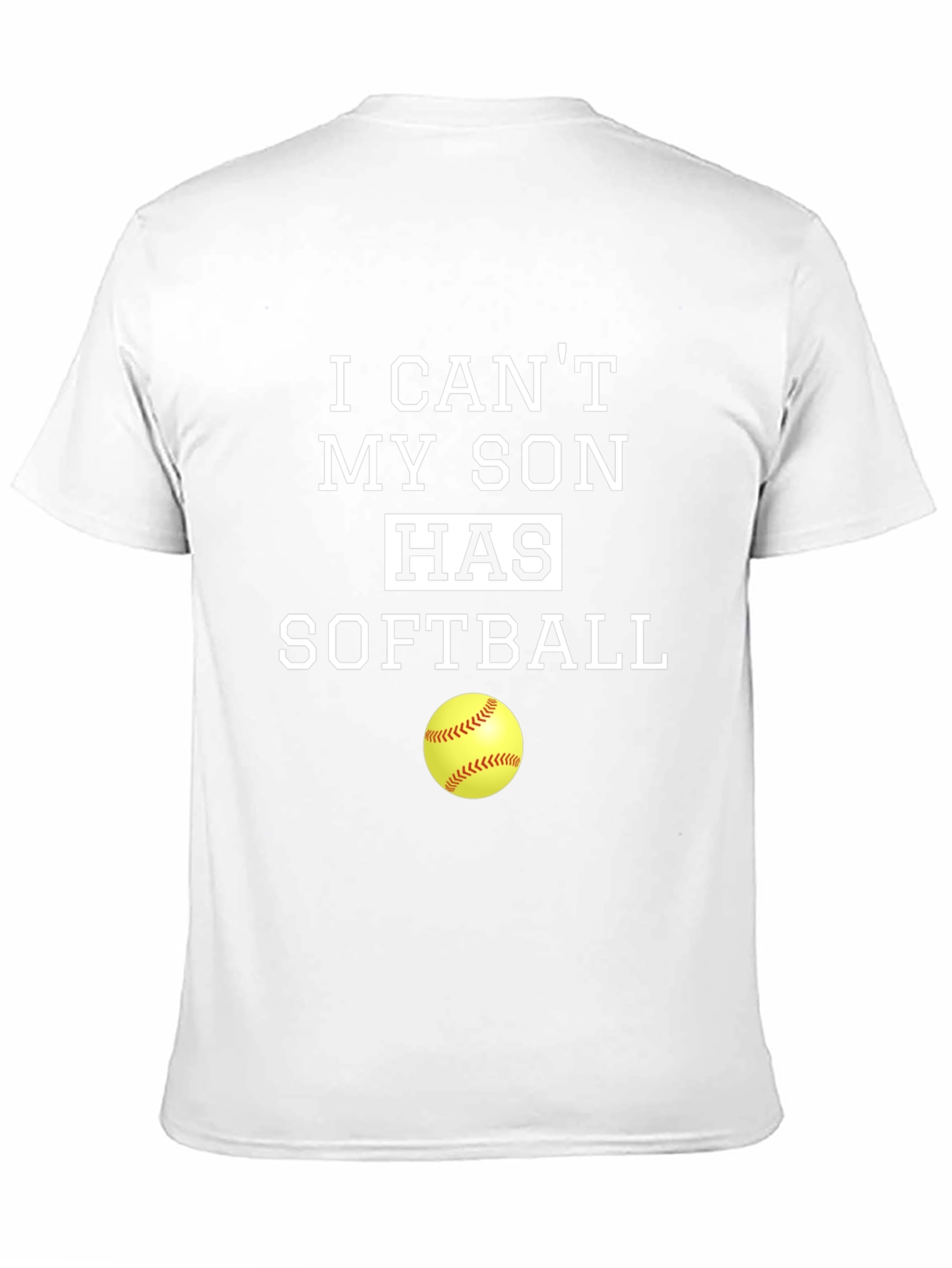 Black Funny Son's Softball T-Shirt view 11