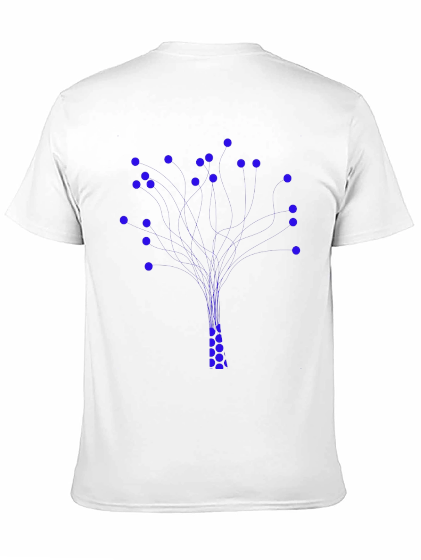 Black Abstract Tree Graphic Tee - Black Cotton Blend view 11