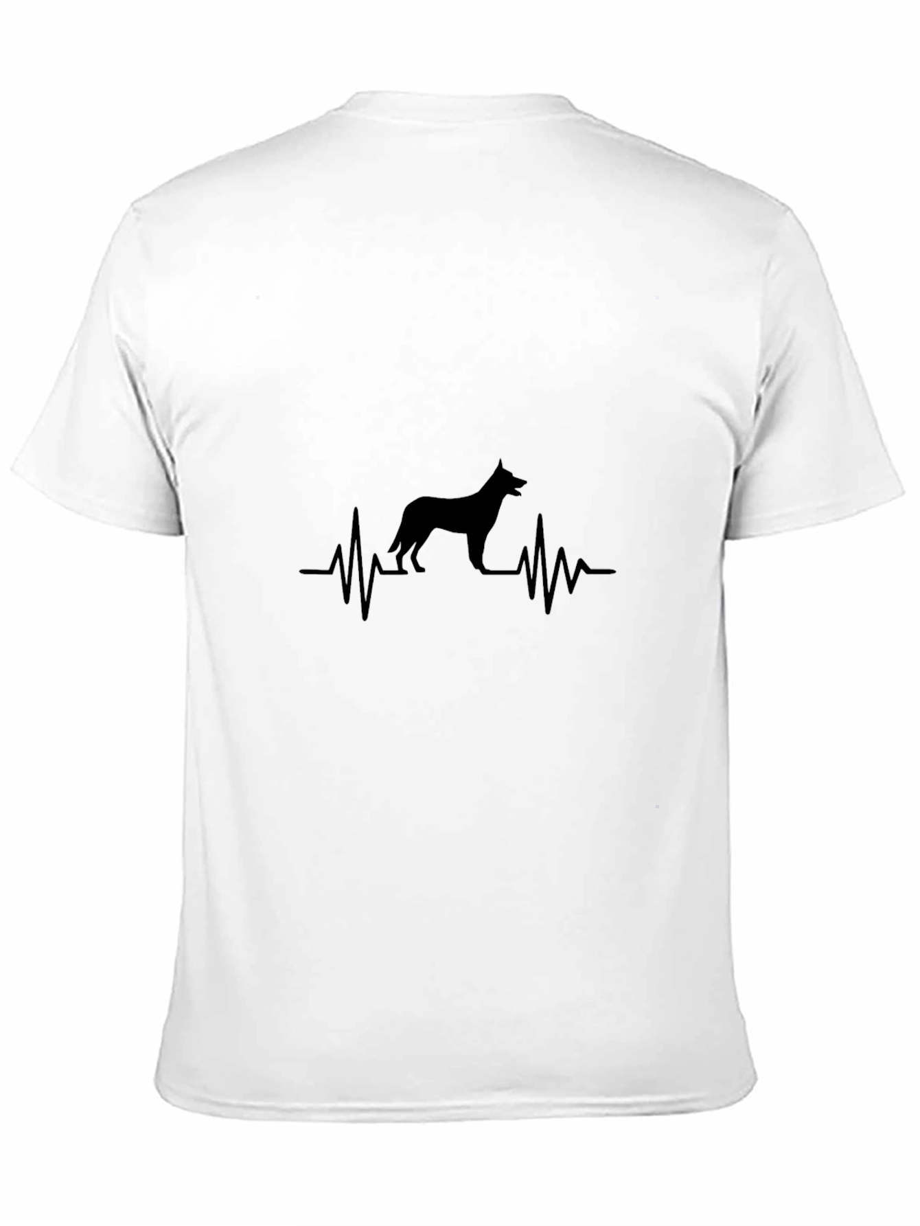 Black Dog Heartbeat T-Shirt - Black view 11