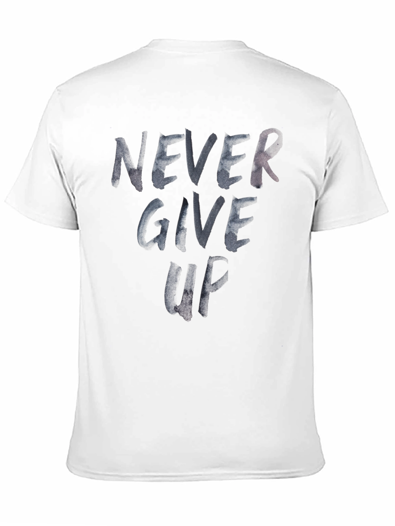 Black Never Give Up Graphic Print T-Shirt view 11