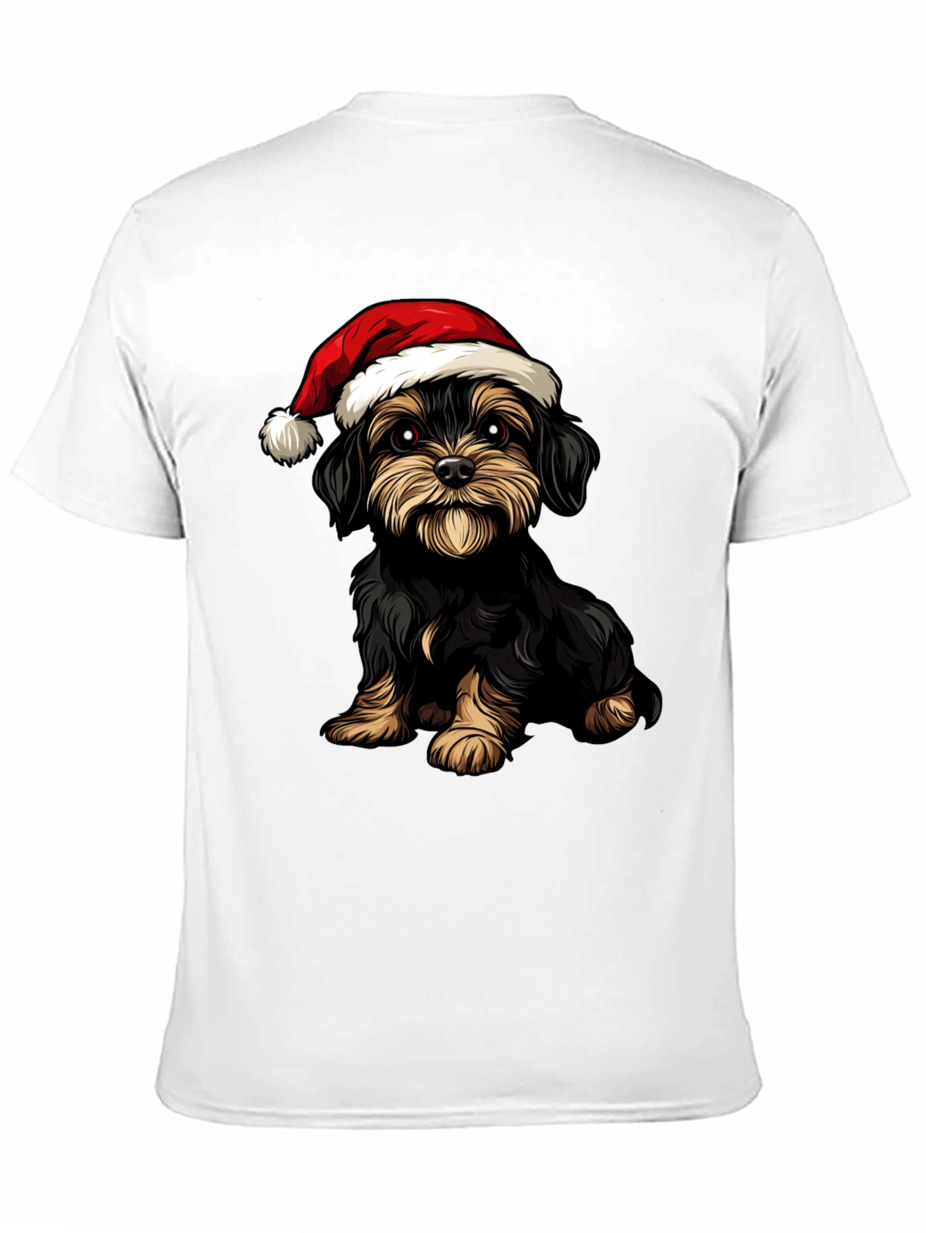 Black Christmas Dog T-Shirt view 11