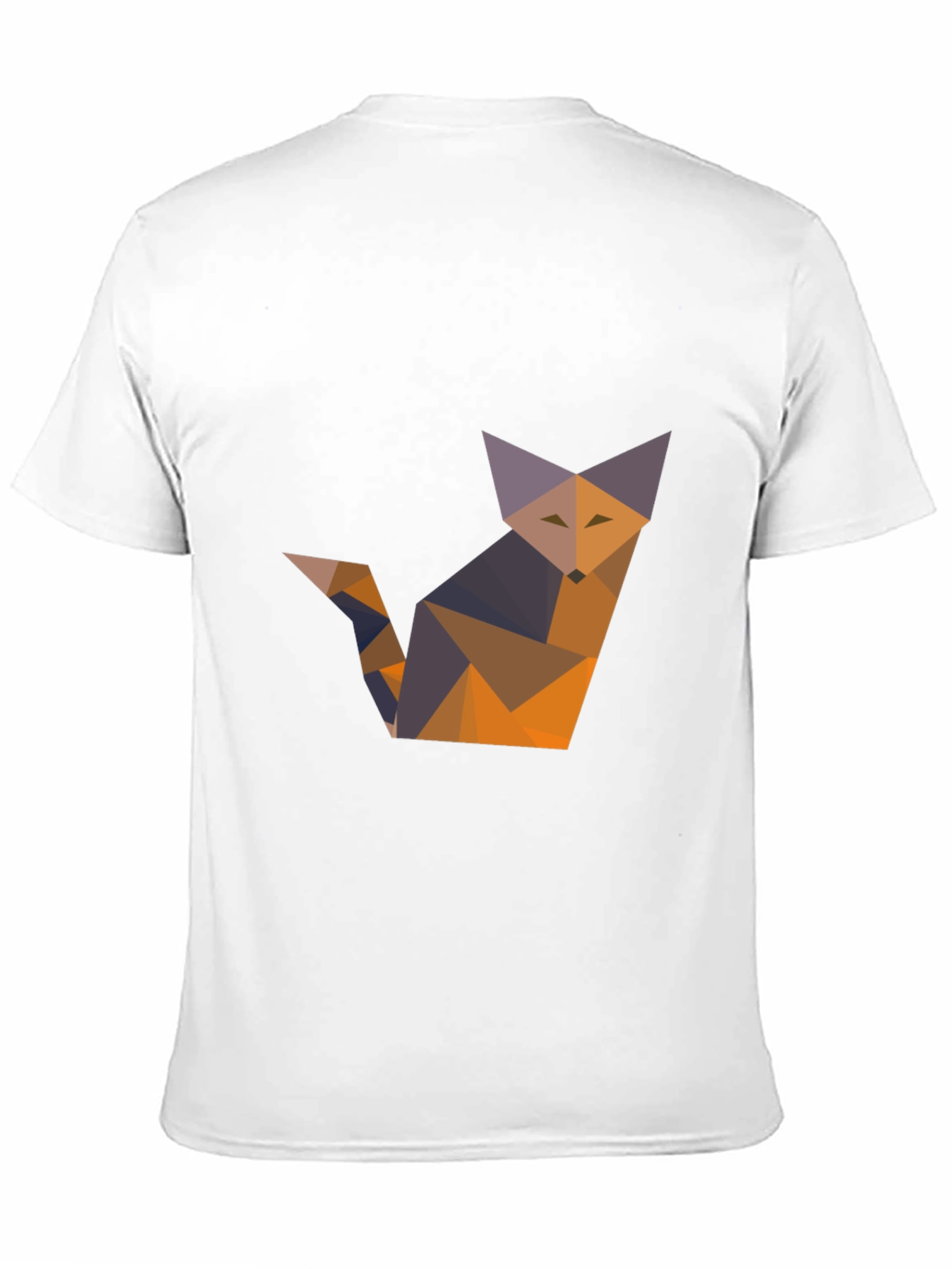 Black Geometric Fox T-Shirt - Modern Graphic Tee view 11
