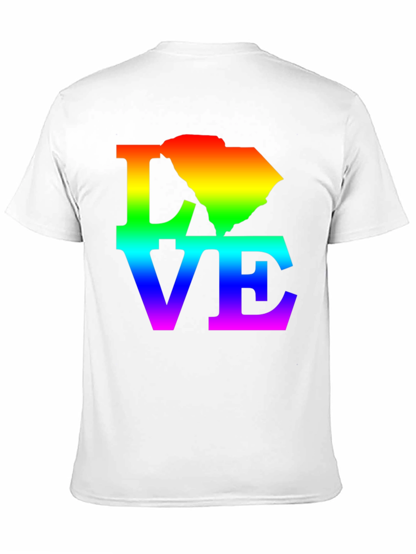 Black Rainbow South Carolina Love T-Shirt view 11