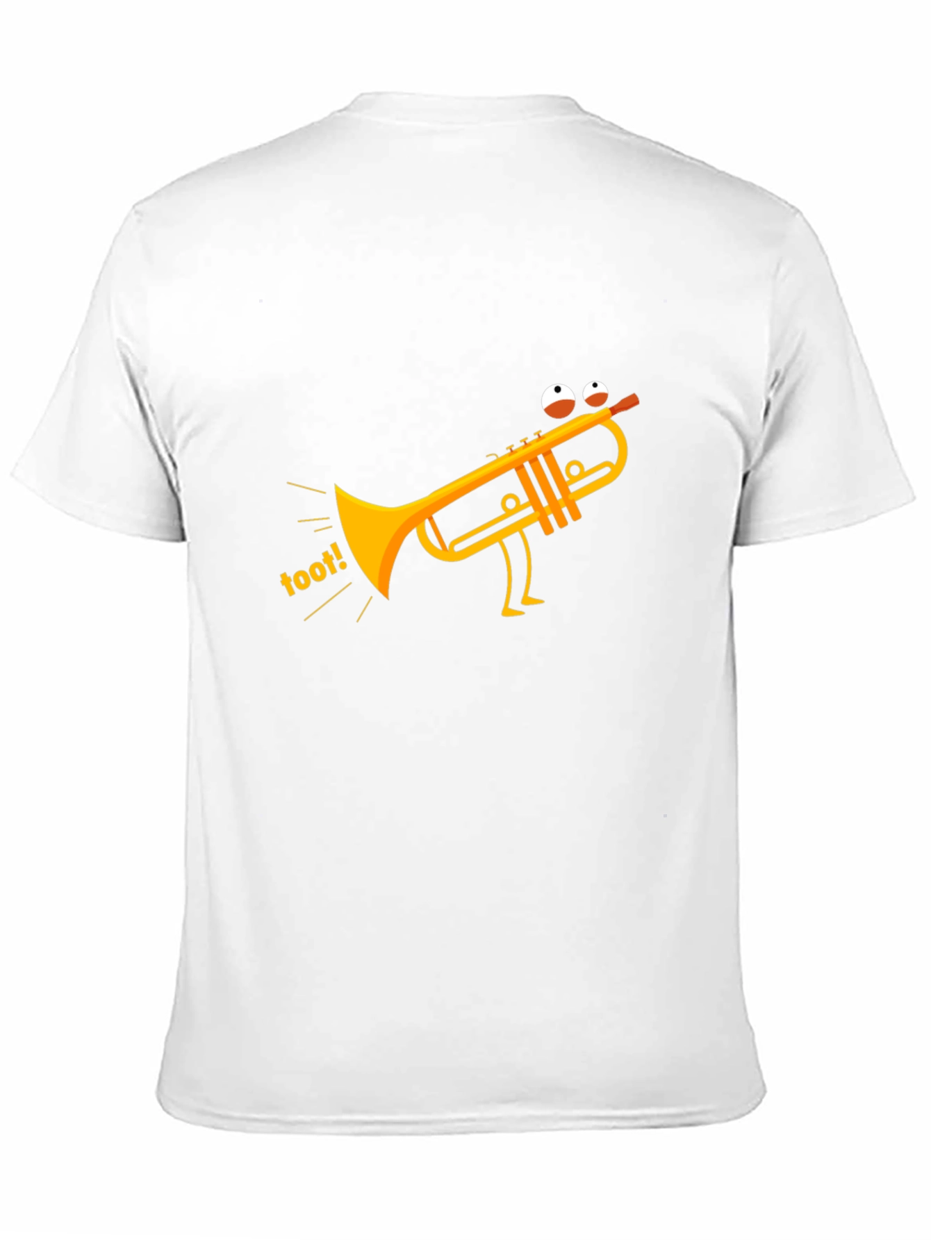 Black Funny Toot Trumpet Black T-Shirt view 11