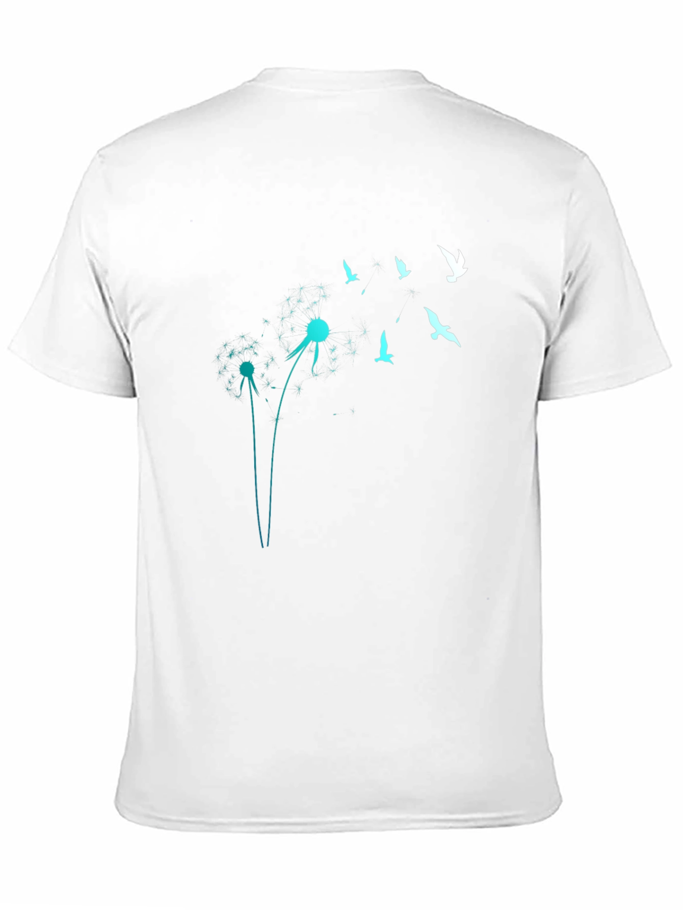 Black Dandelion Bird T-Shirt - Dreamy Graphic Tee view 11