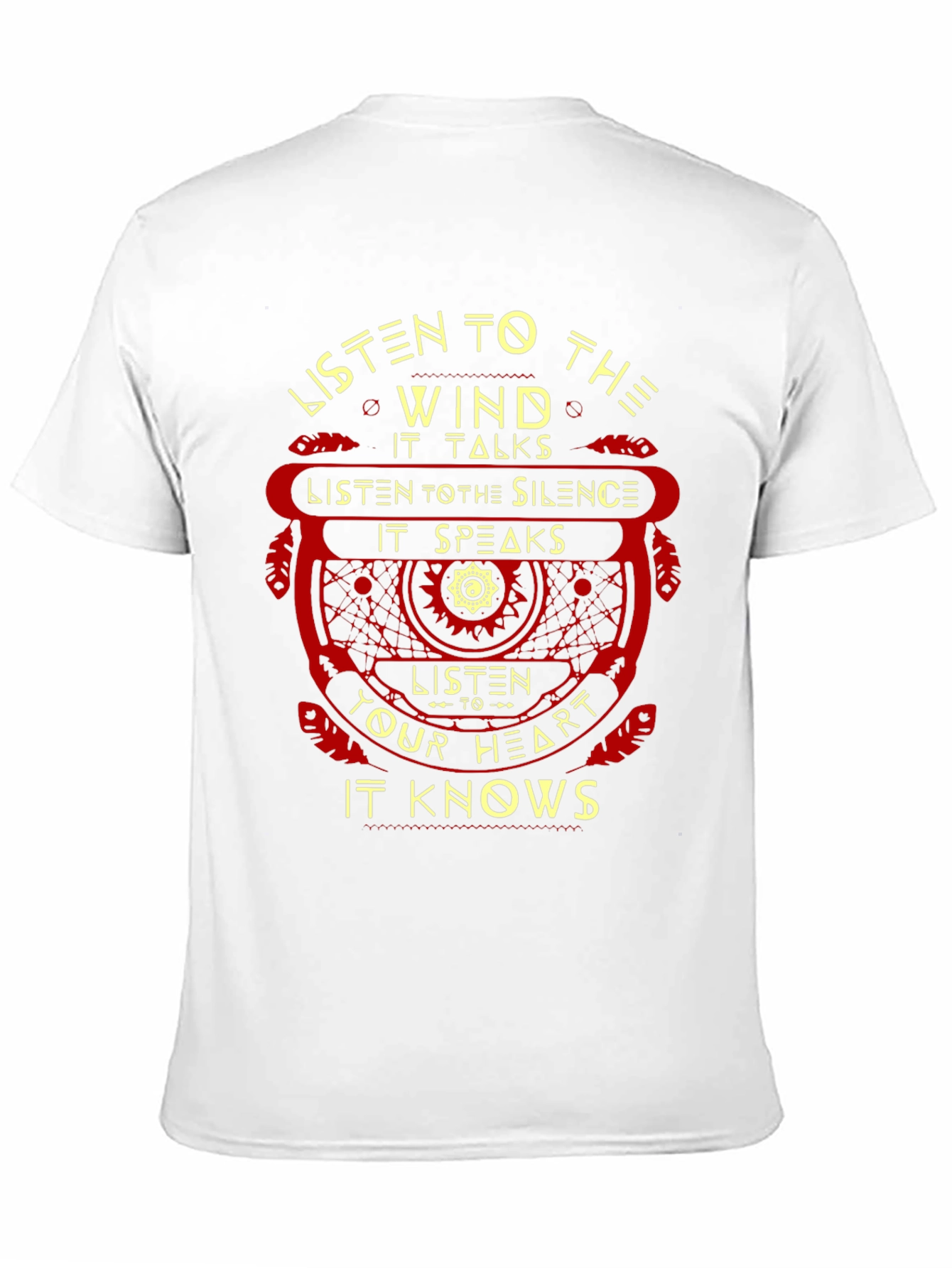 Black Listen To The Wind Graphic T-Shirt view 11