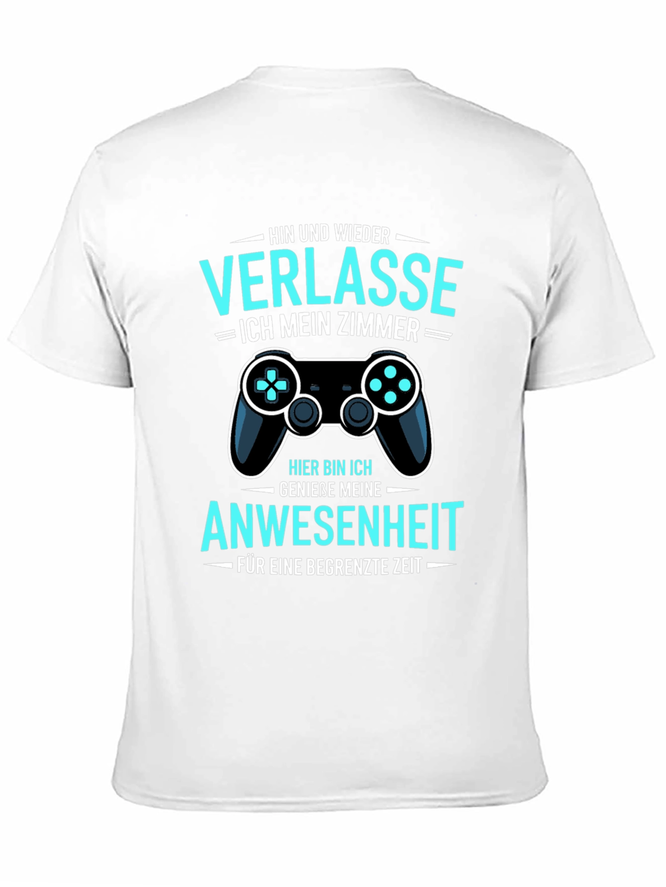 Black Gamer Humor T-Shirt: Verlasse Ich Mein Zimmer view 11