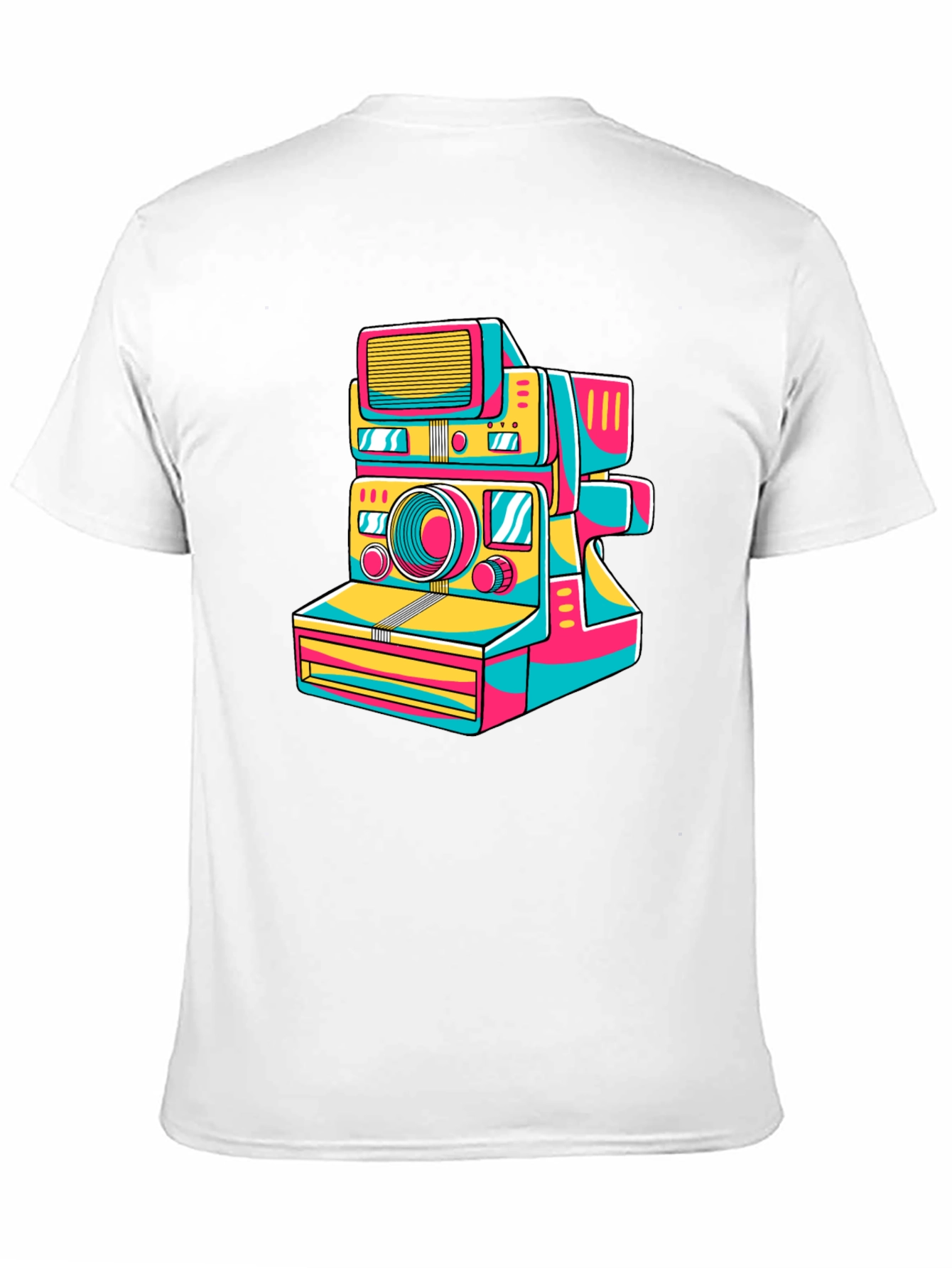 Black Retro Camera Graphic Tee - Stylish Black T-Shirt view 11