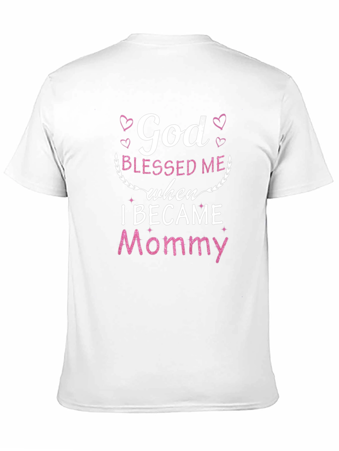 Black God Blessed Me When I Became Mommy Tee view 11