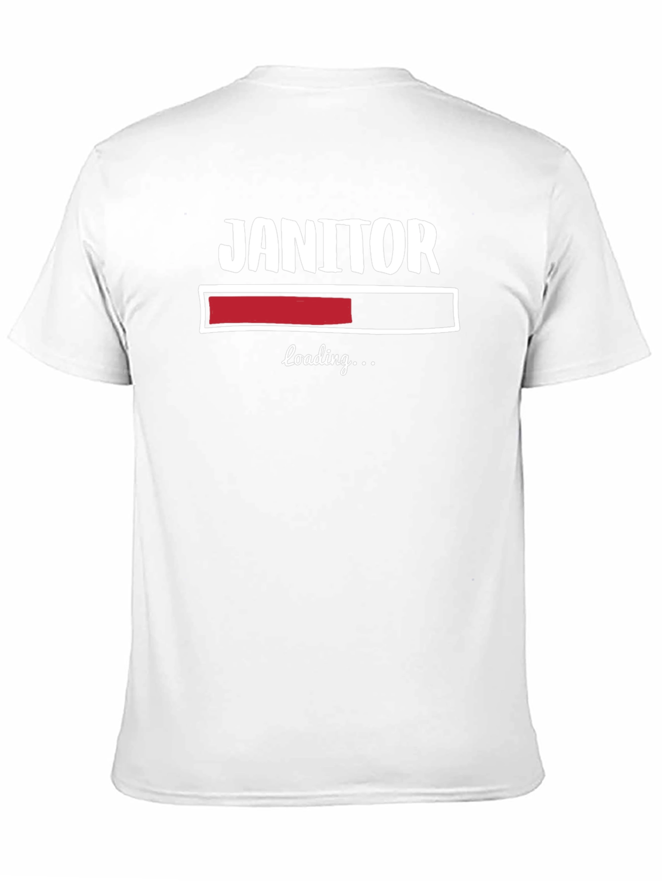 Black Janitor Loading T-Shirt - Funny Cleaning Crew Apparel view 11