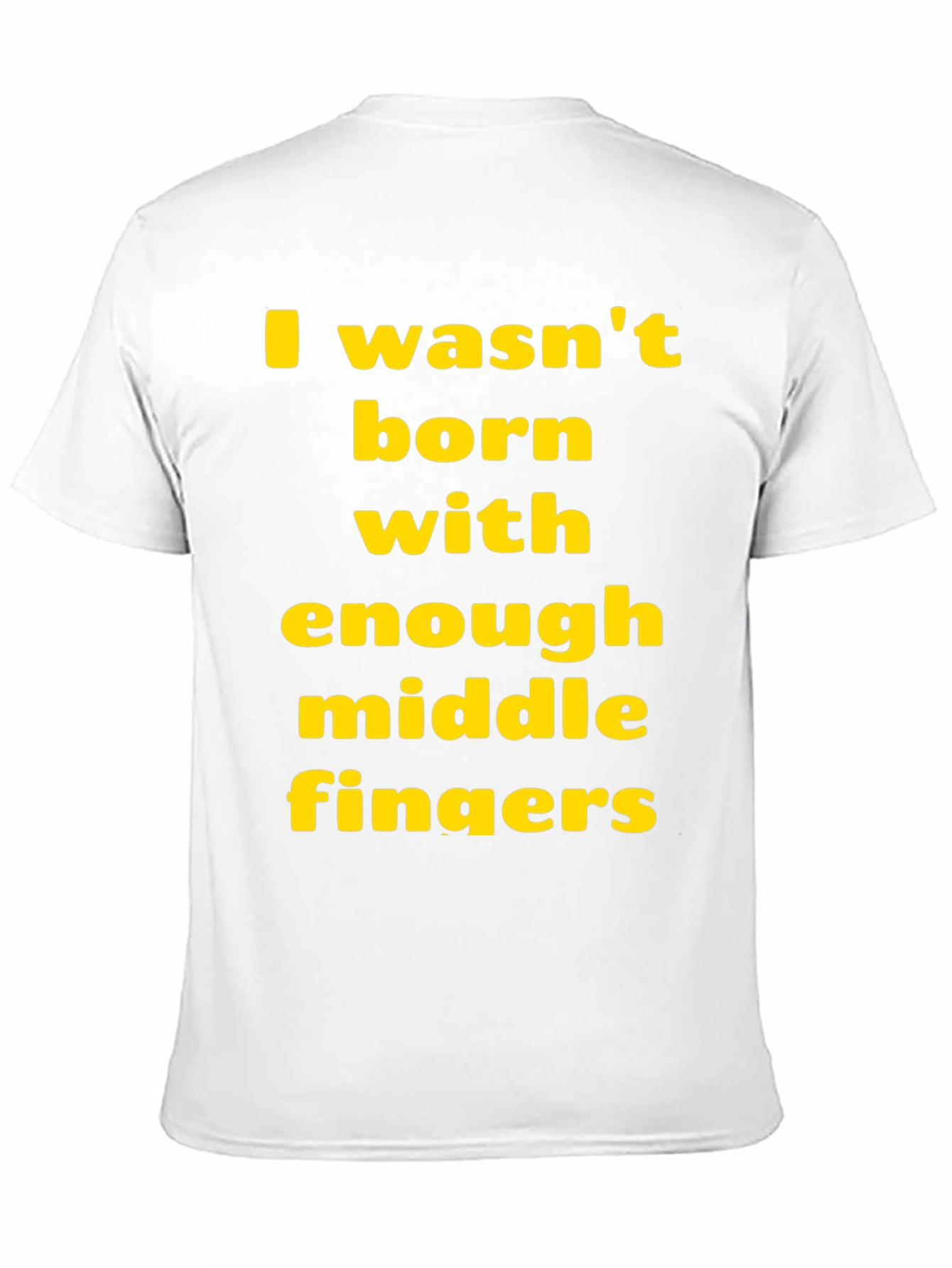 Black Funny Sarcastic T-Shirt: Middle Finger Graphic Tee view 11