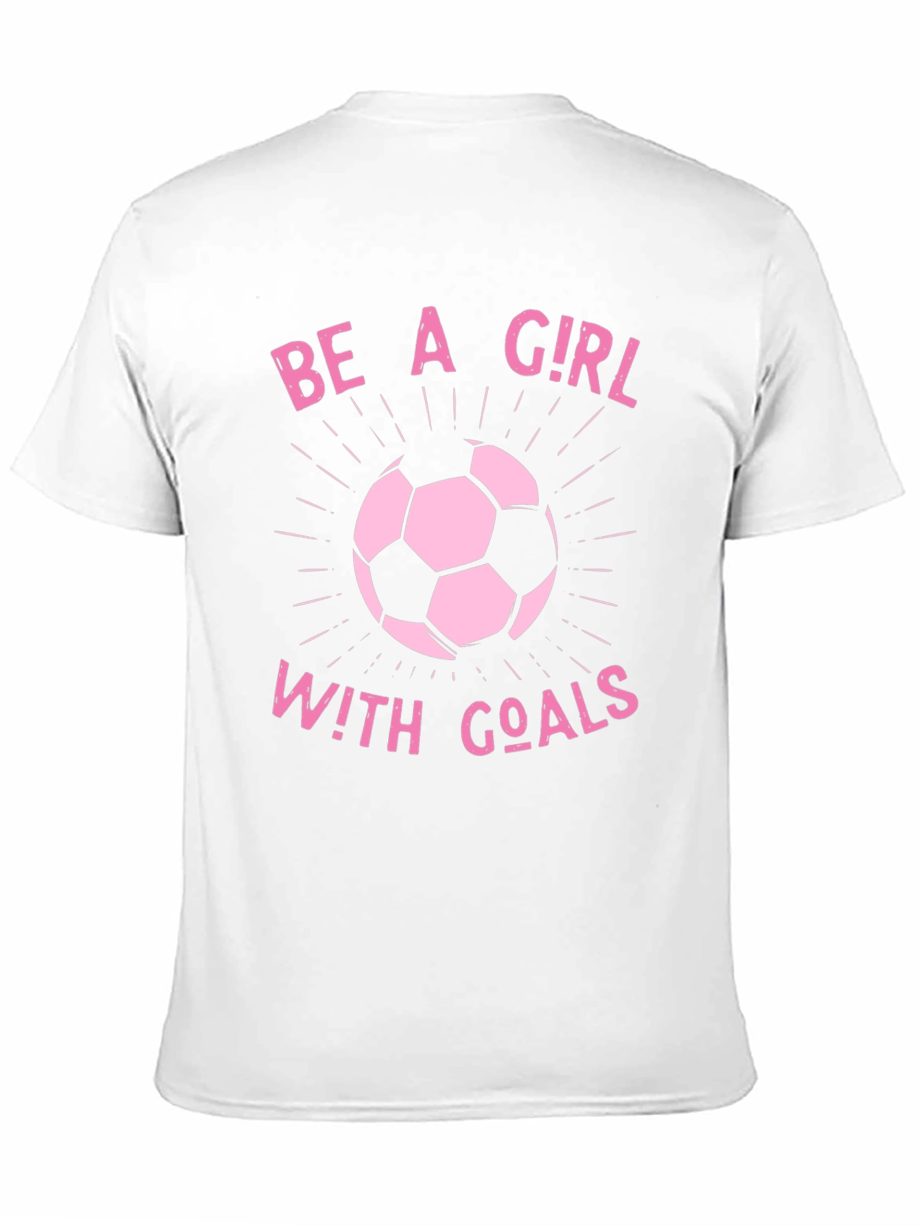 Black Girl With Goals Soccer T-Shirt - Black view 11