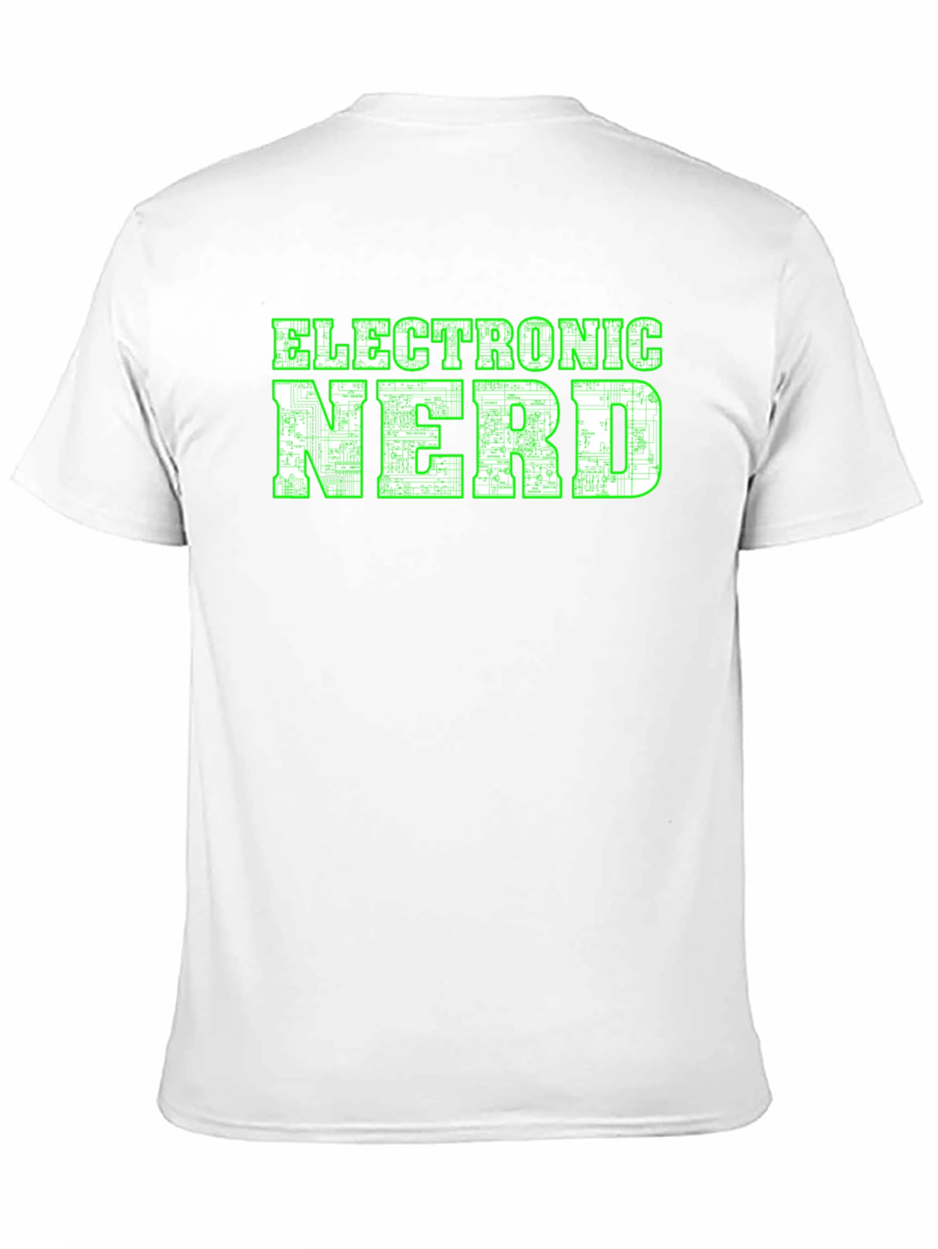 Black Electronic Nerd Graphic T-Shirt - Black view 11