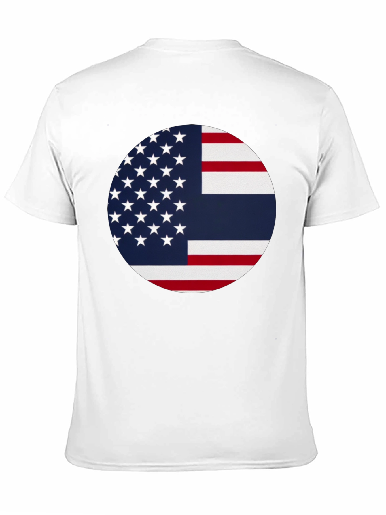 Black USA & Thailand Flag Graphic Tee - Stylish Fusion T-Shirt view 11