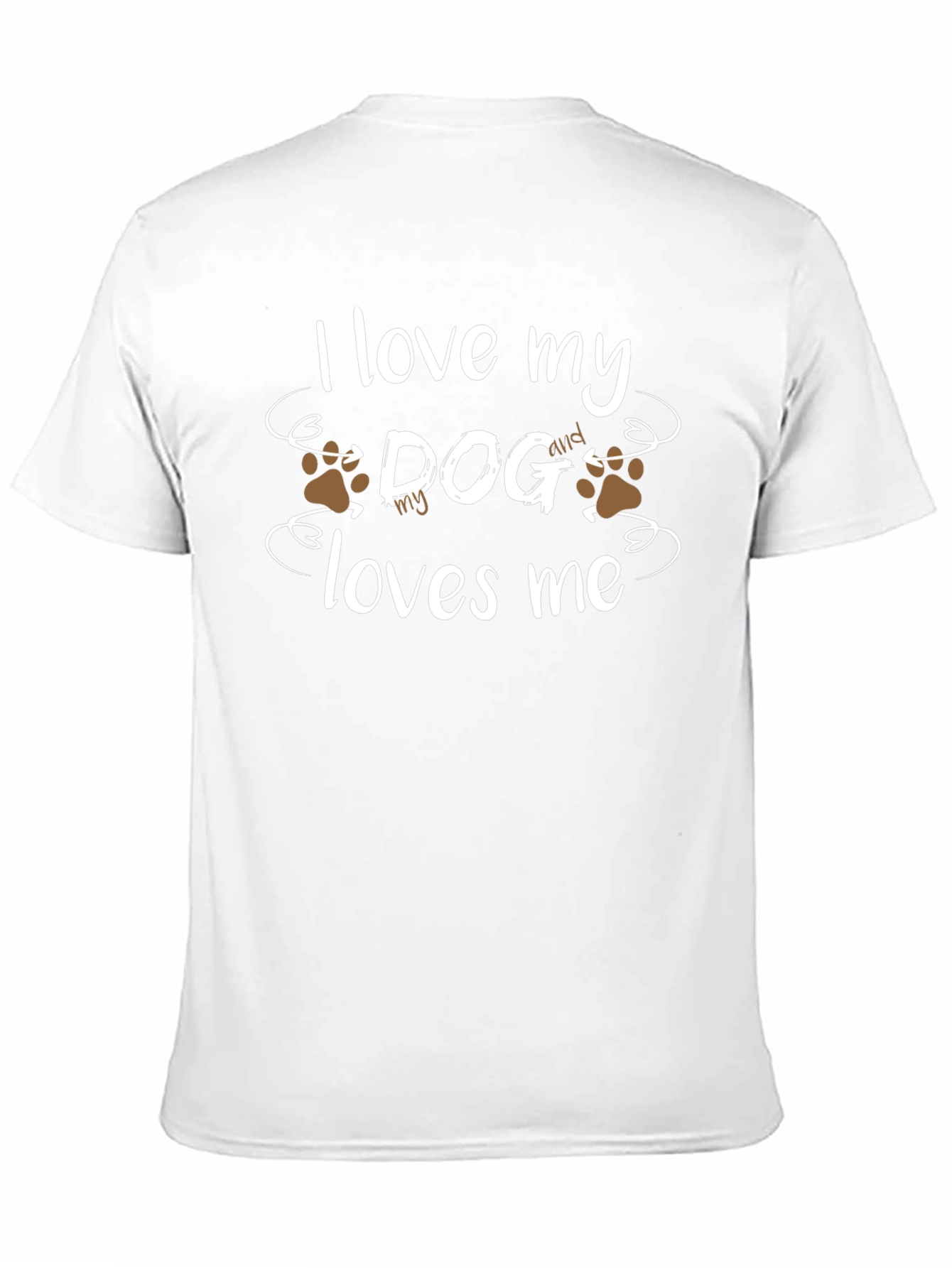 Black I Love My Dog T-Shirt view 11