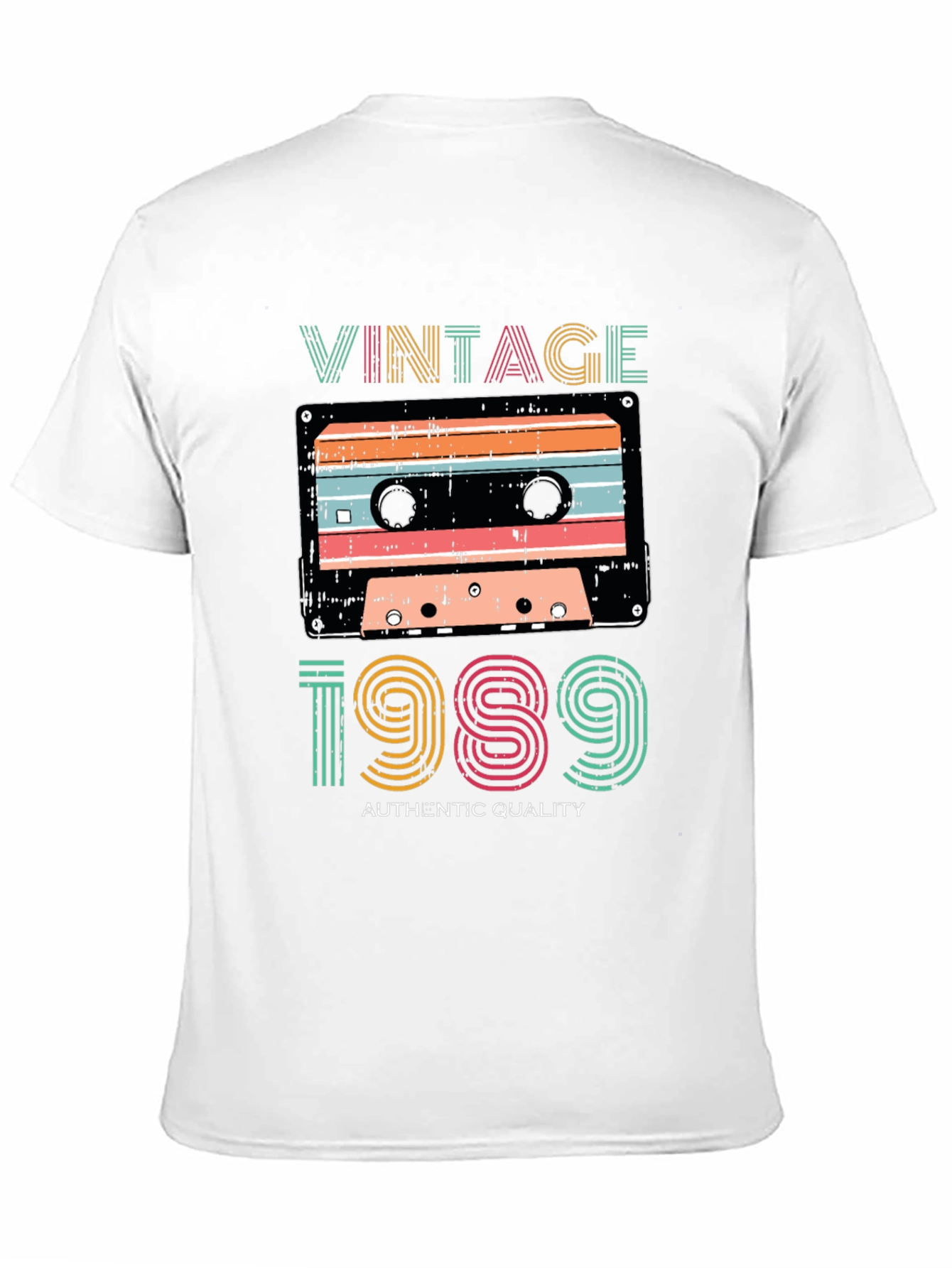 Black Vintage 1989 Cassette Tape Graphic T-Shirt view 11