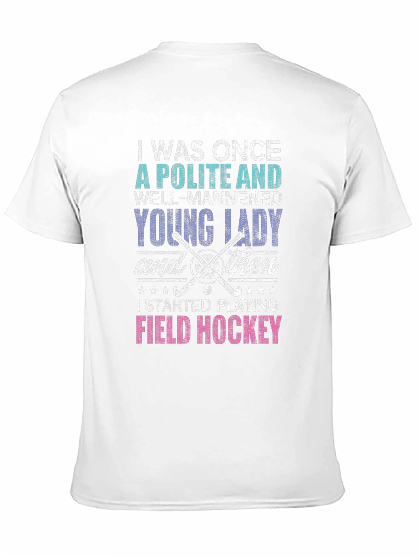 Black Polite Lady Field Hockey T-Shirt view 11