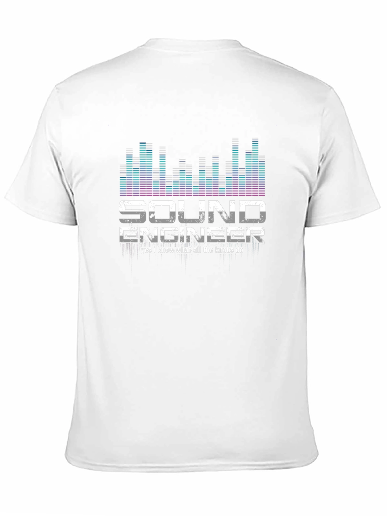 Black Sound Engineer T-Shirt: Yes I Know What All the Knobs Do! view 11