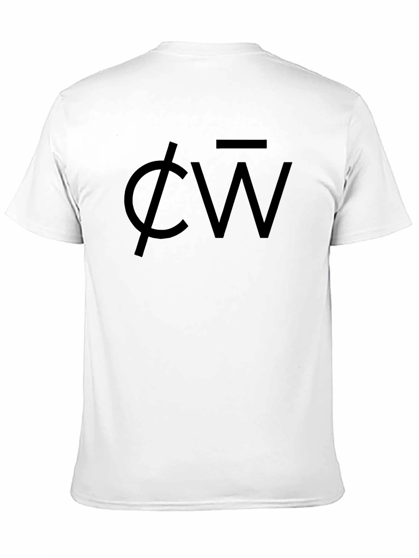 Black Black Graphic Tee - "CW" Design view 11