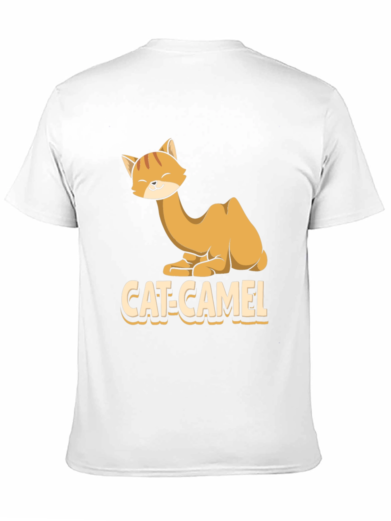 Black Cat-Camel Graphic T-Shirt - Humorous Animal Tee view 11