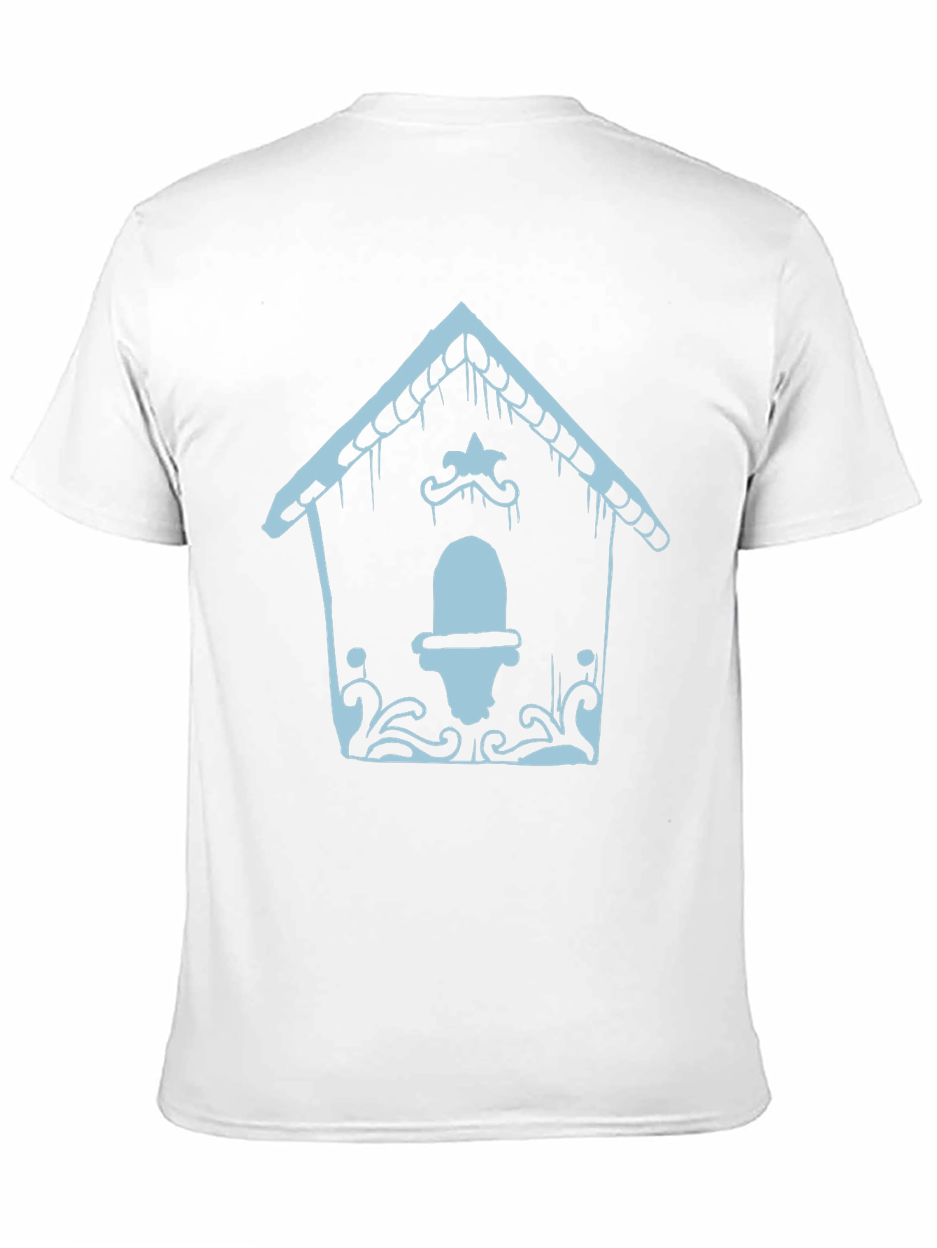 Black Quirky Gingerbread House T-Shirt view 11
