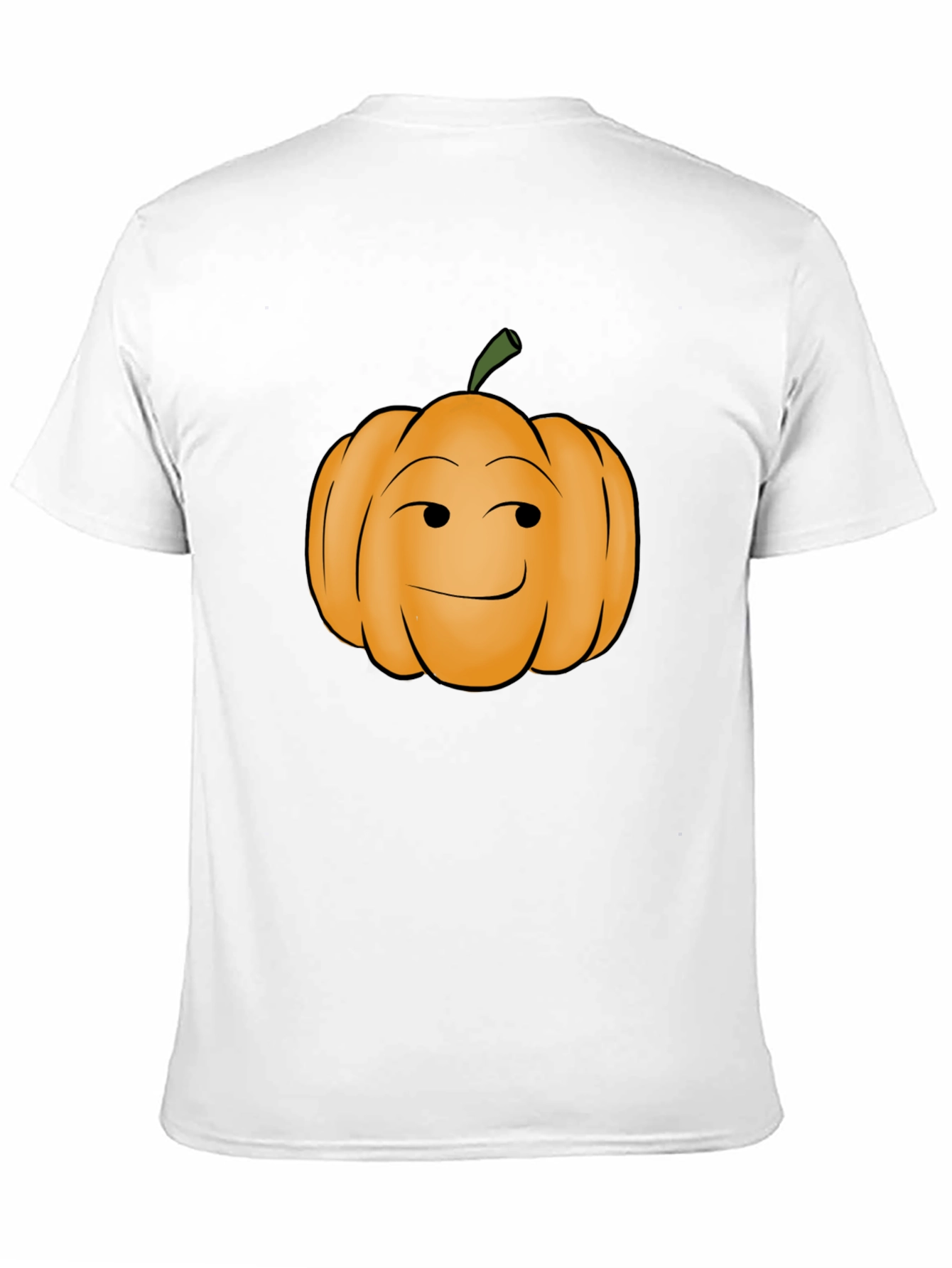 Black Smirking Pumpkin Graphic Tee - Black Cotton T-Shirt view 11