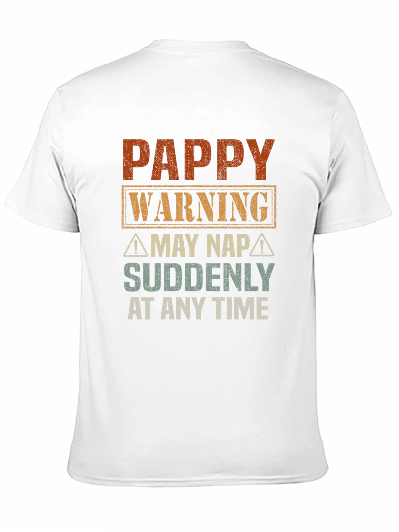 Black Pappy Warning Funny Graphic T-Shirt view 11