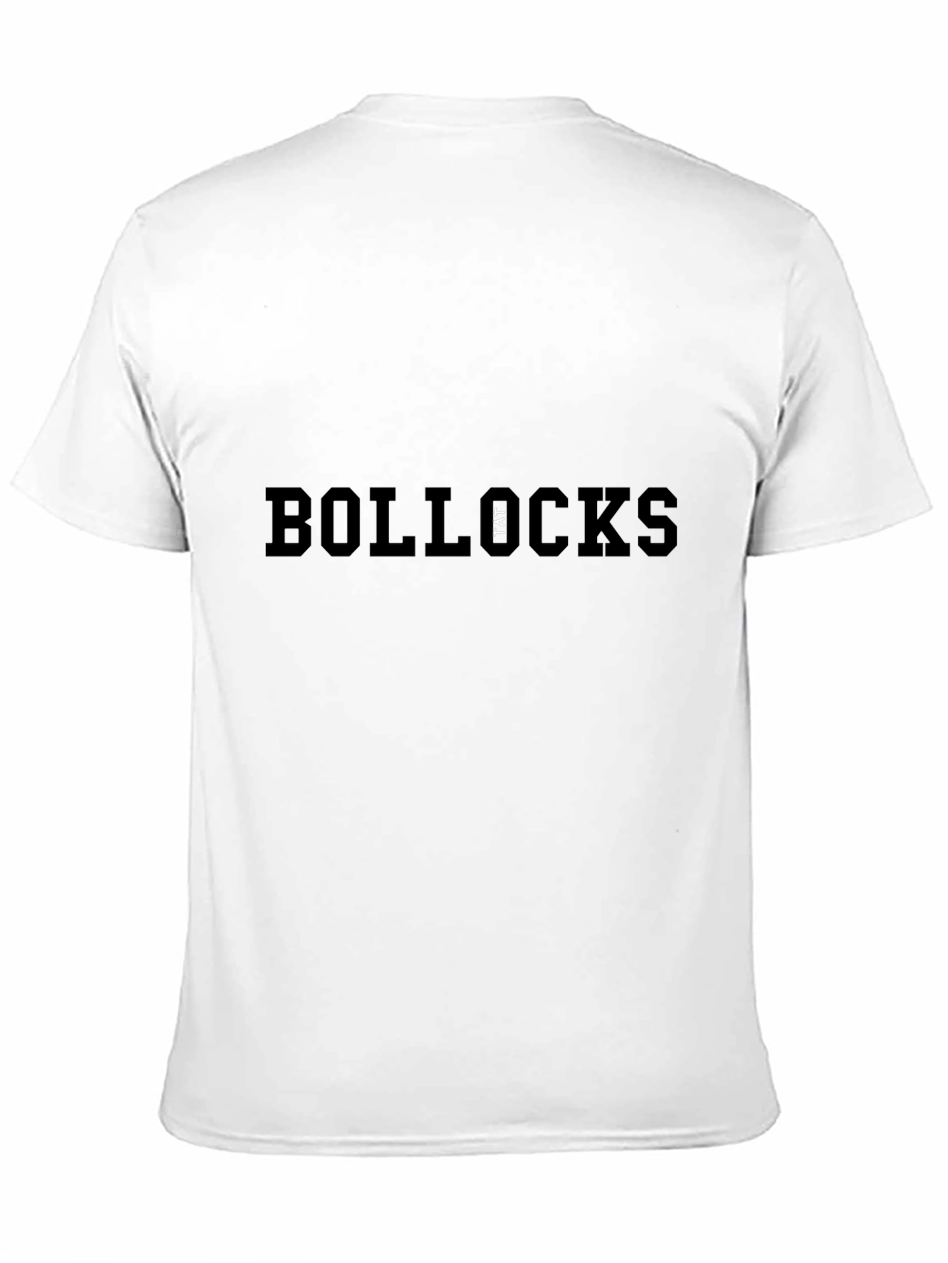 Black Bollox Graphic Tee - Bold Slogan Black T-Shirt view 11