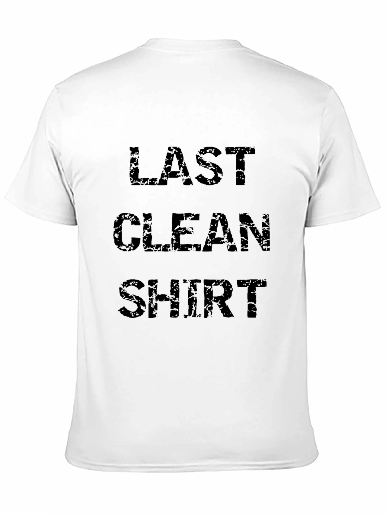 Black Last Clean Shirt - Novelty Graphic Tee view 11