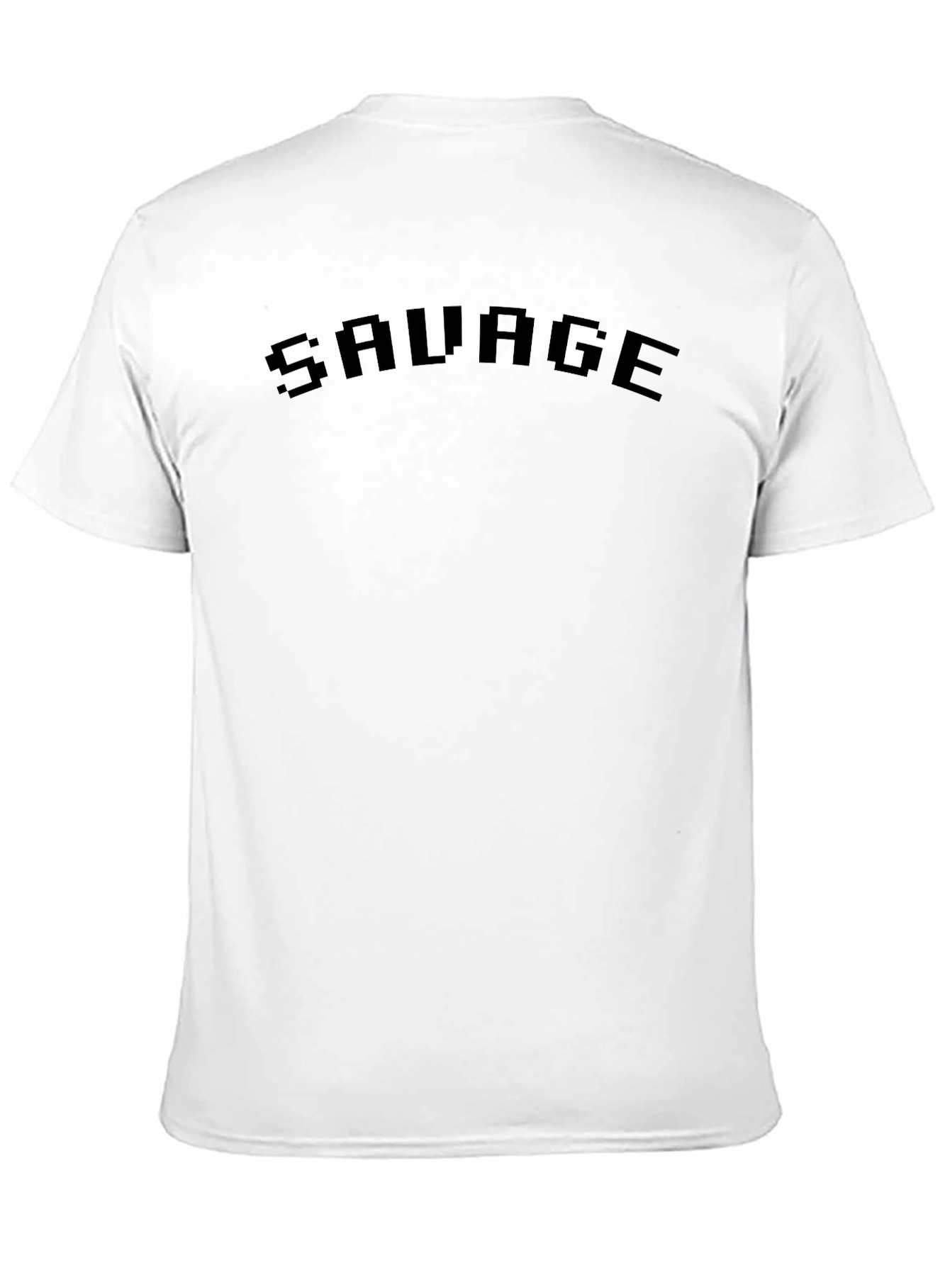 Black Savage Black Pixel Graphic T-Shirt view 11