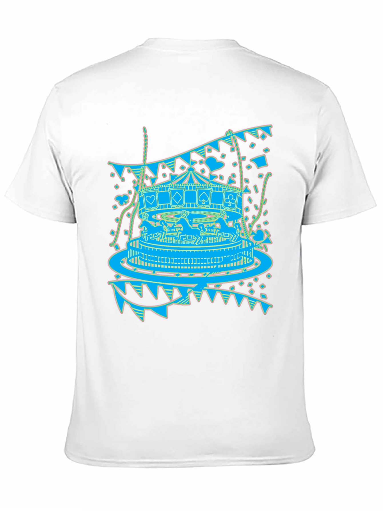 Black Carousel Print Graphic Tee view 11