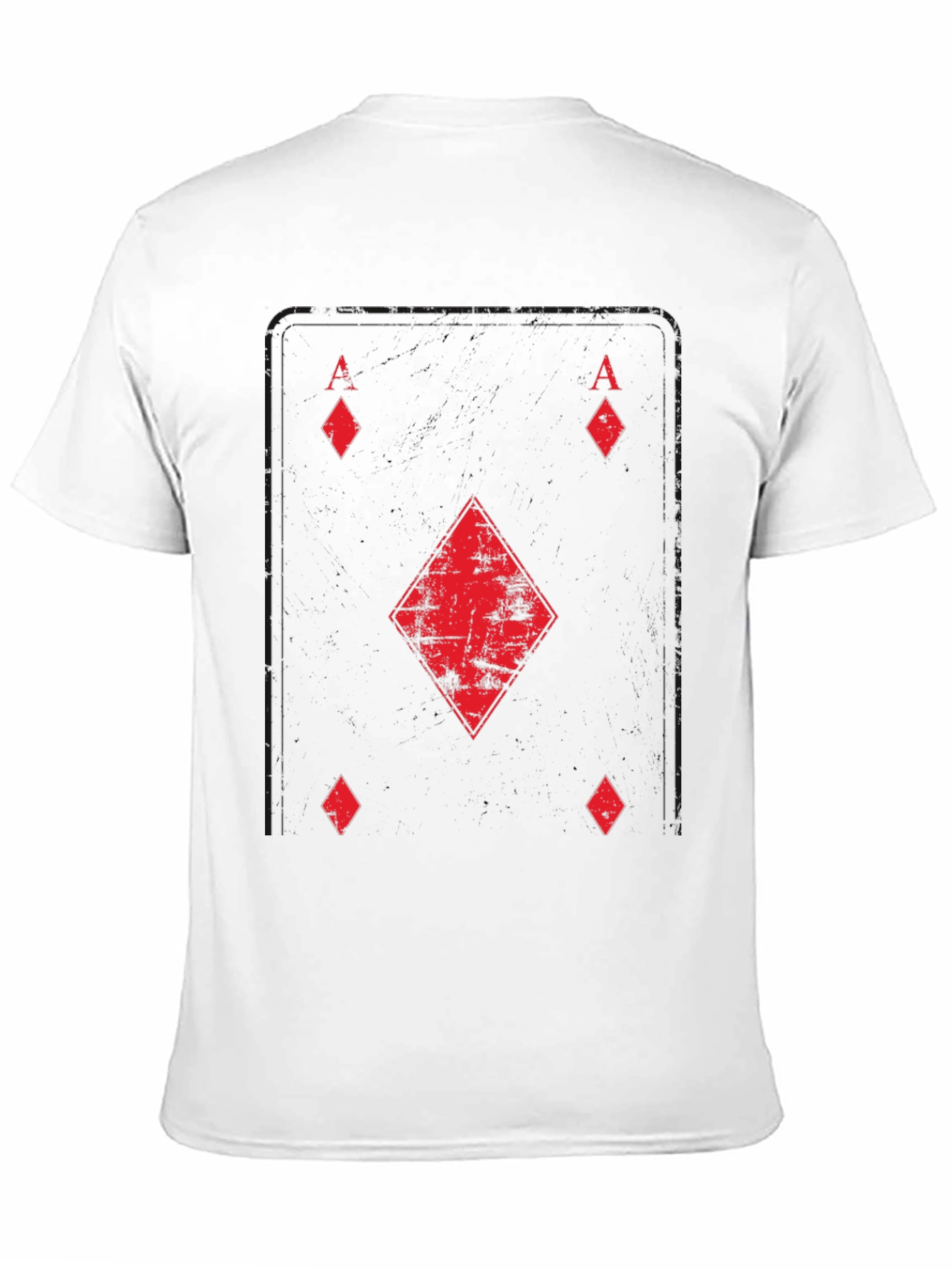 Black Ace of Diamonds Graphic T-Shirt view 11