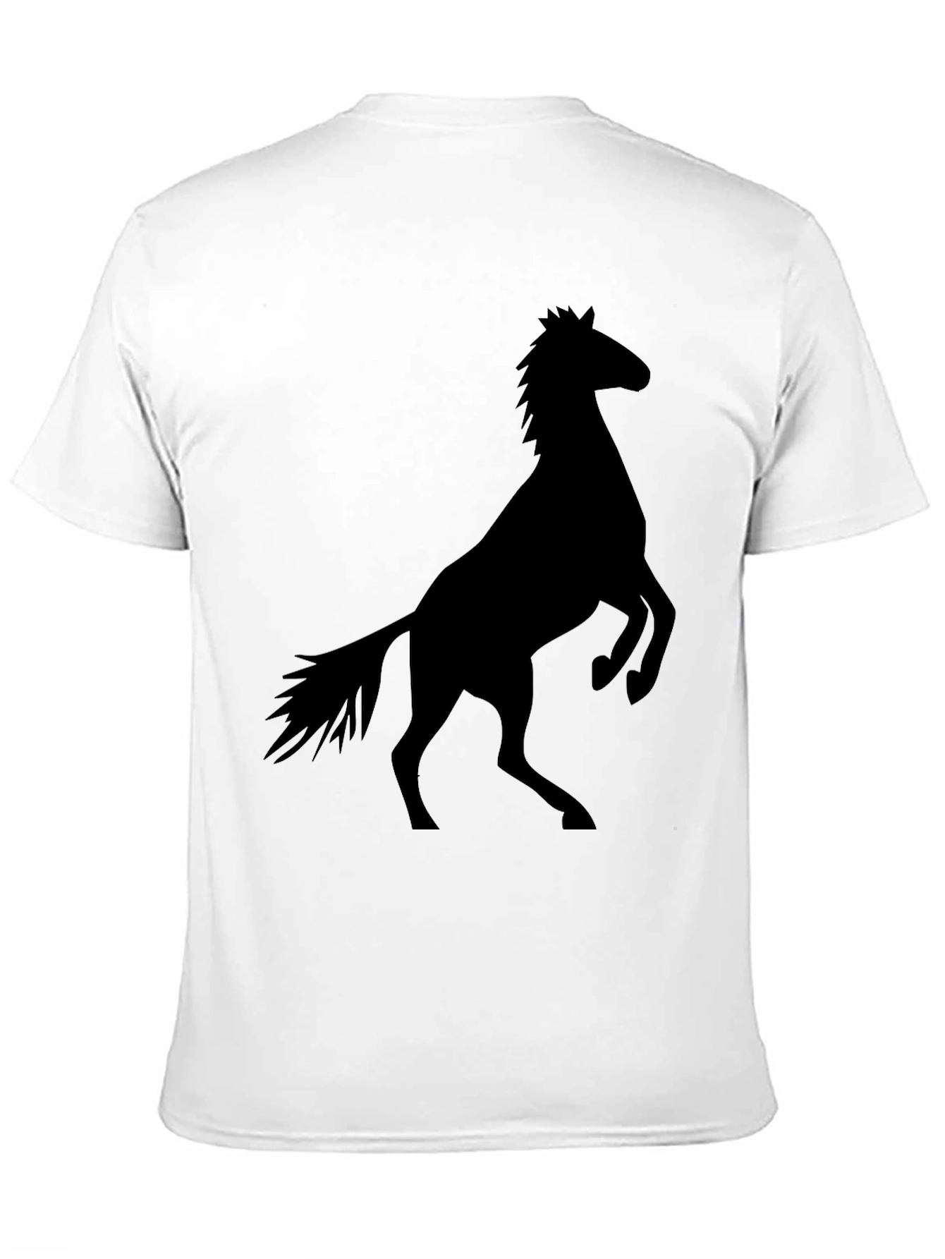 Black Black Horse Silhouette Graphic Tee view 11