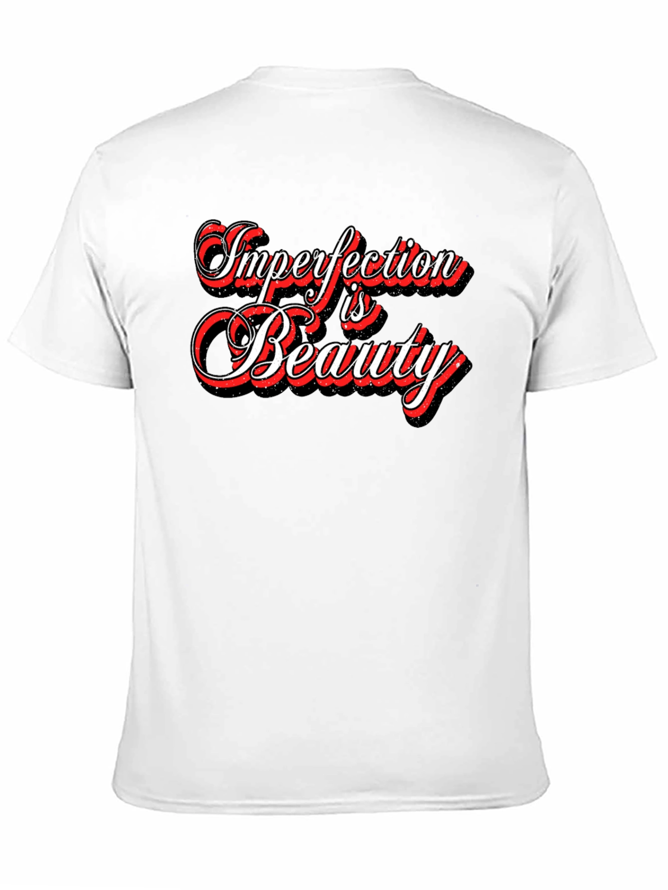 Imperfection is Beauty Graphic Tee - Black - 11