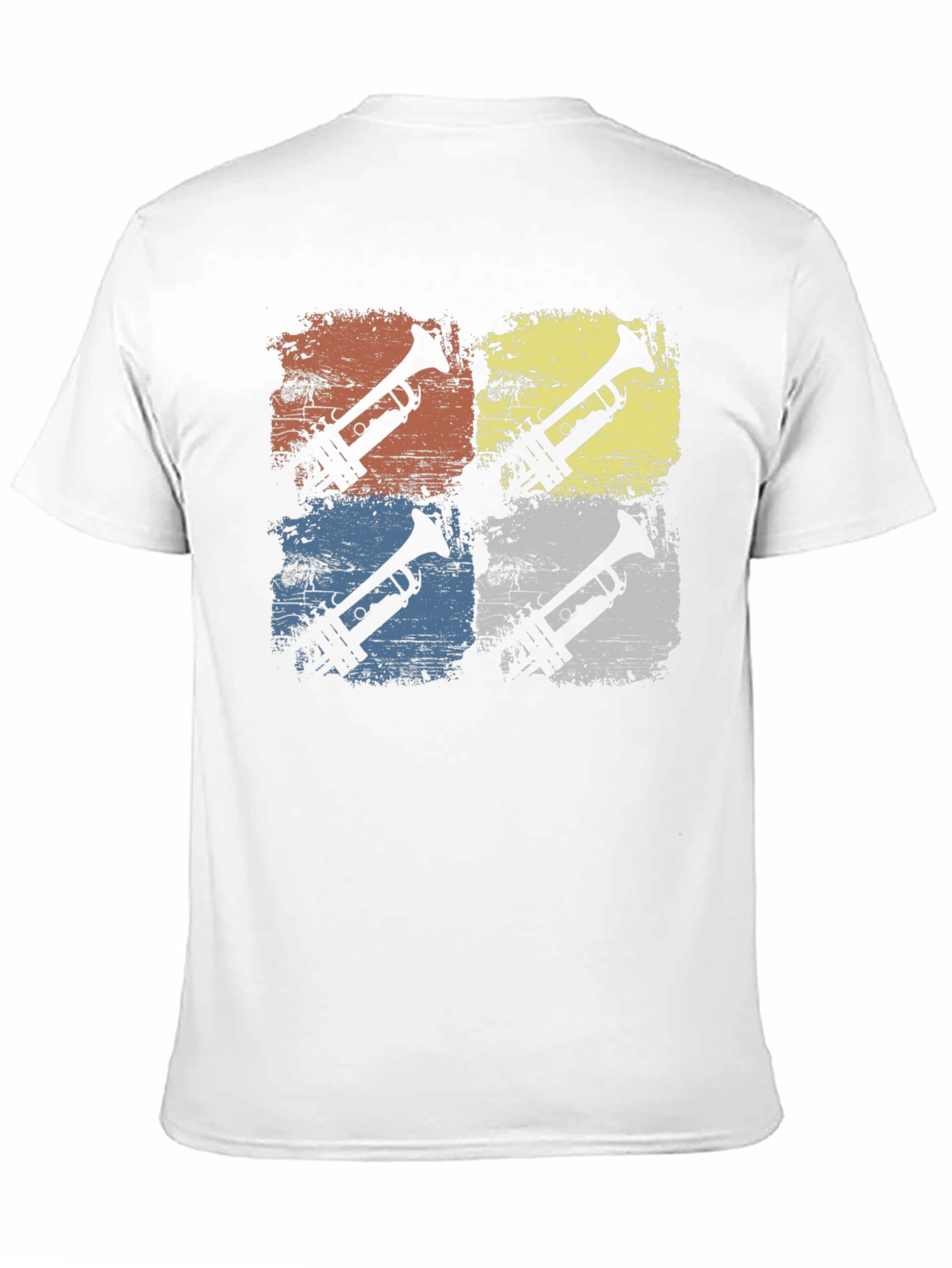 Black Retro Trumpet Pop Art Graphic Tee view 11