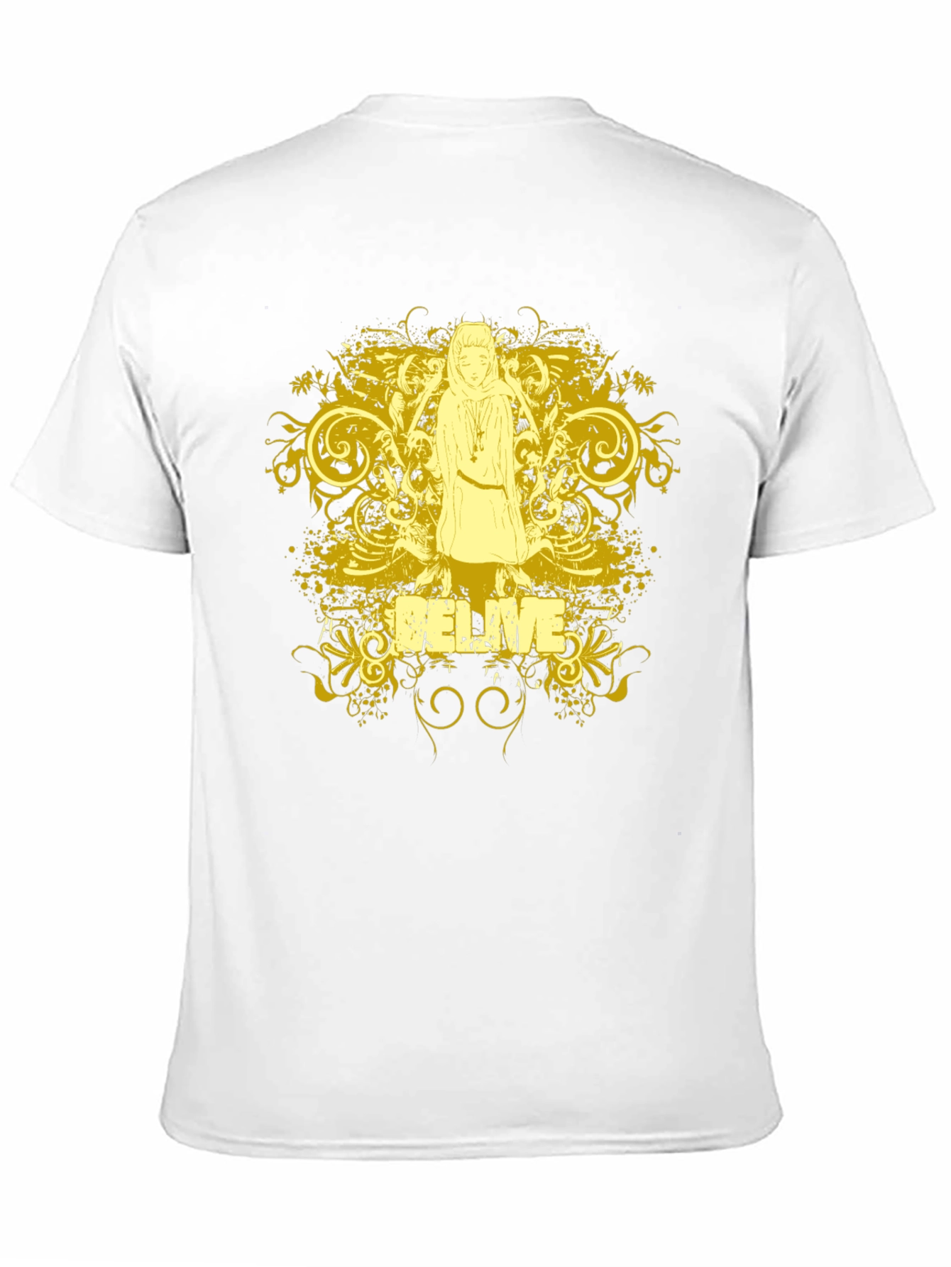 Black Believe Graphic T-Shirt - Black Cotton Tee view 11