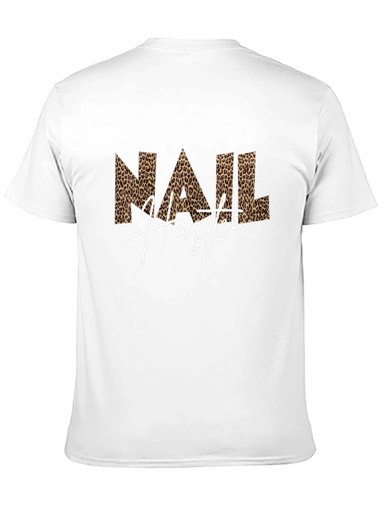 Black Nail Hustler Leopard Print T-Shirt view 11