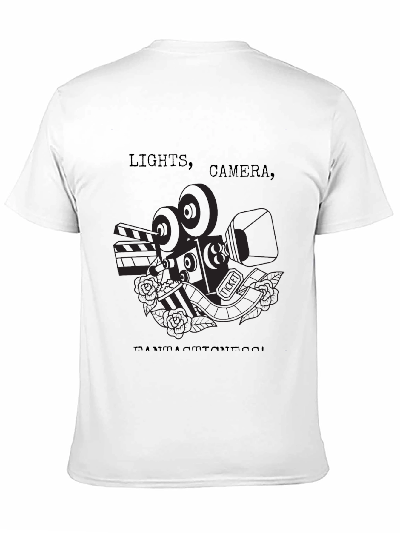 Lights Camera Action T-Shirt - Black - 11