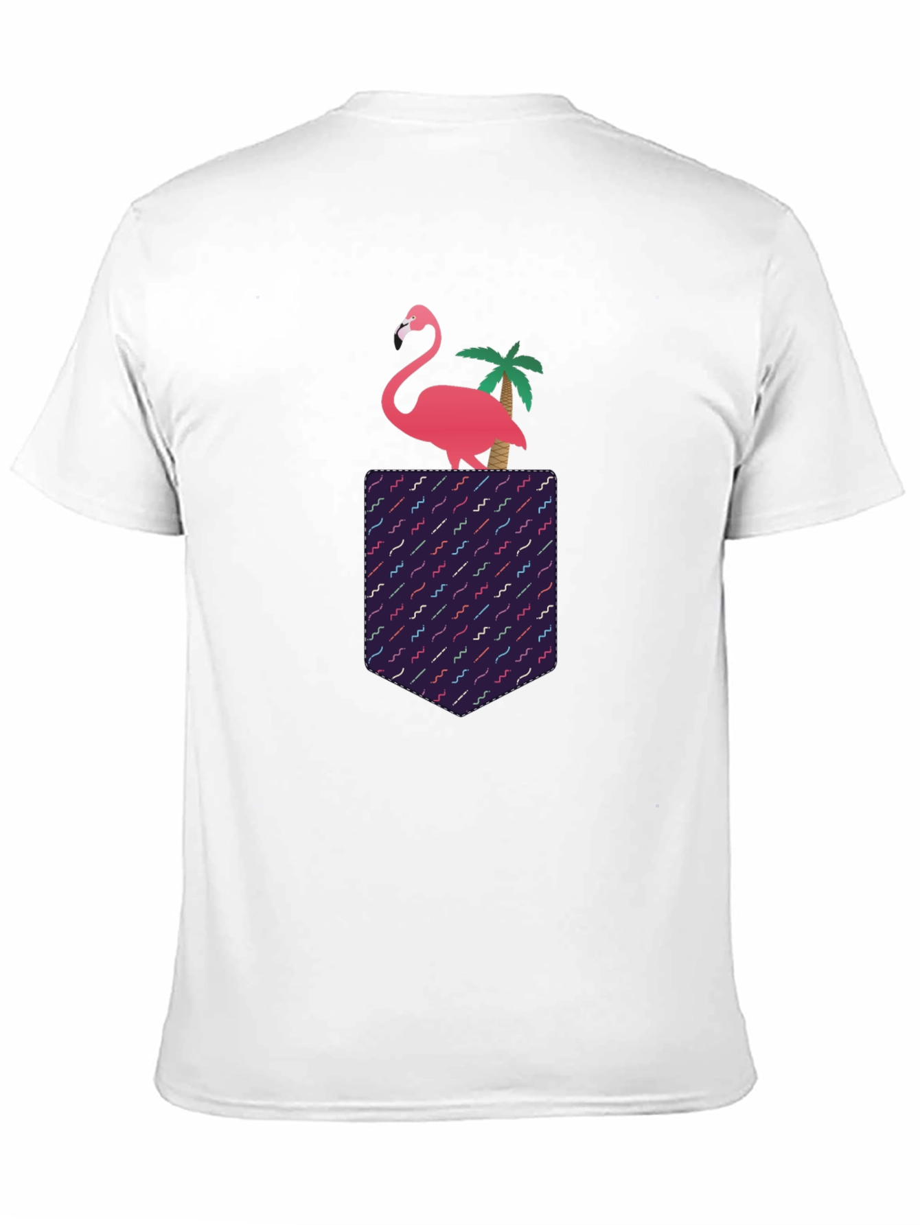 Black Flamingo Pocket T-Shirt view 11