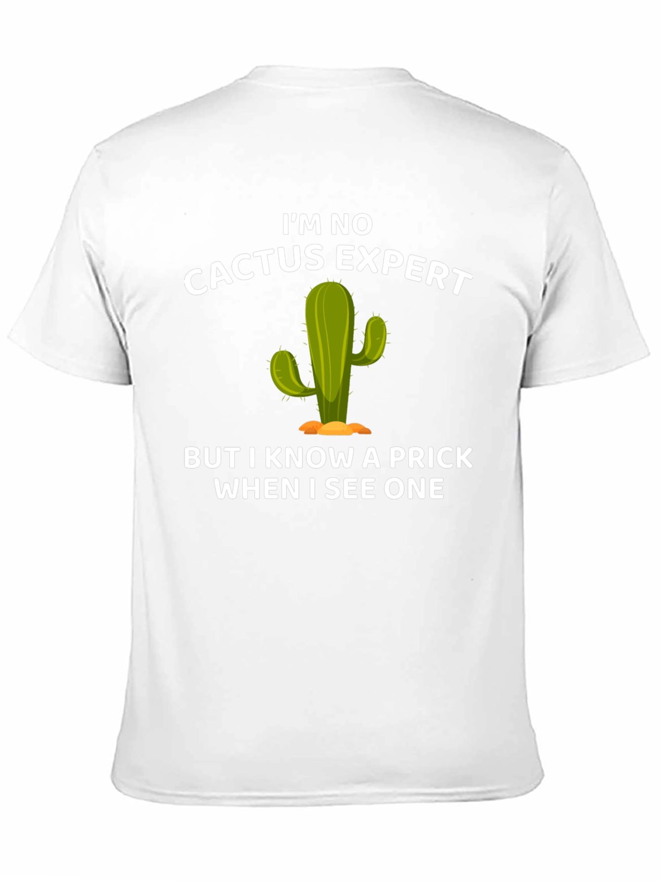 Black Funny Cactus Expert Graphic T-Shirt view 11