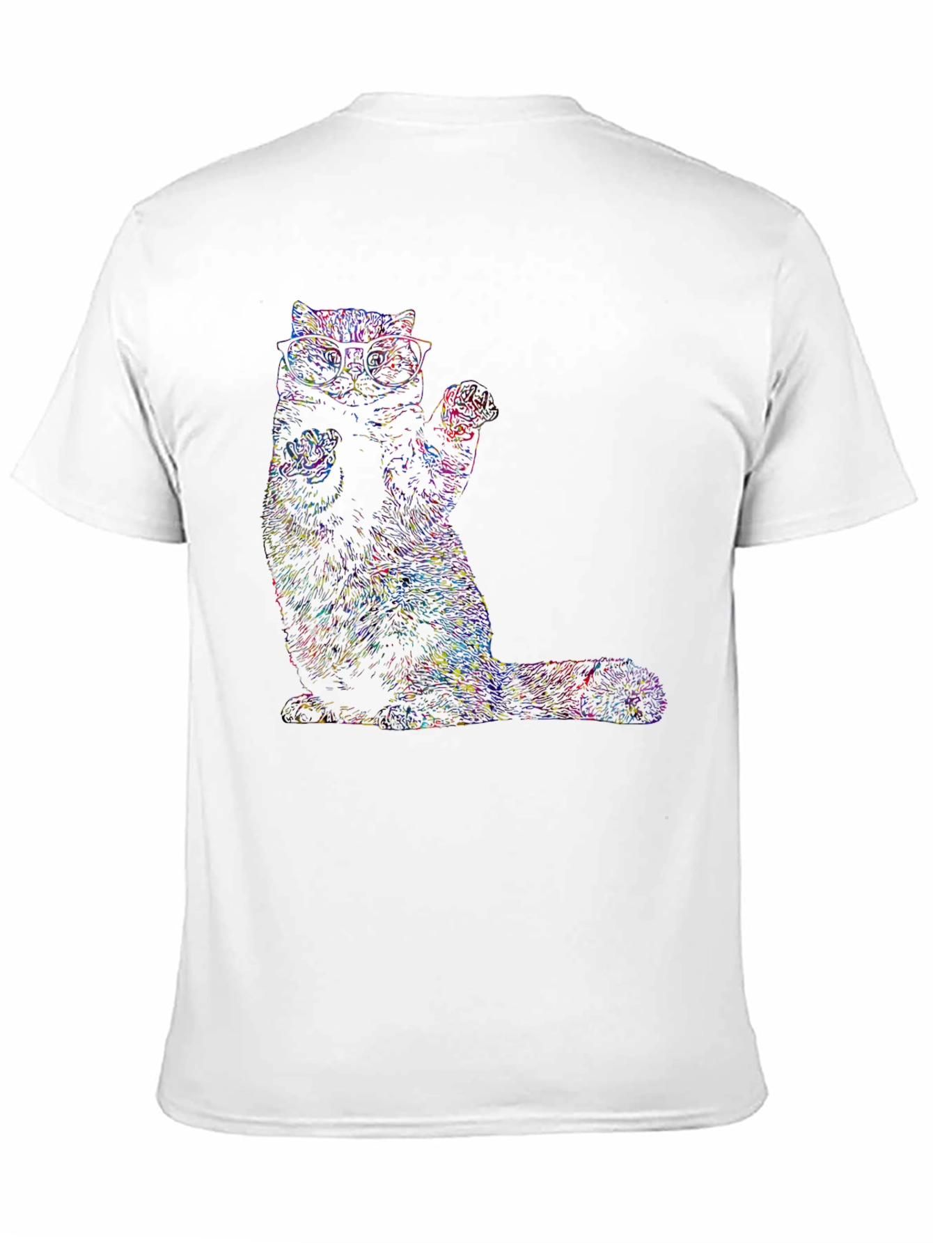 Black Cool Cat Graphic T-Shirt - Black view 11