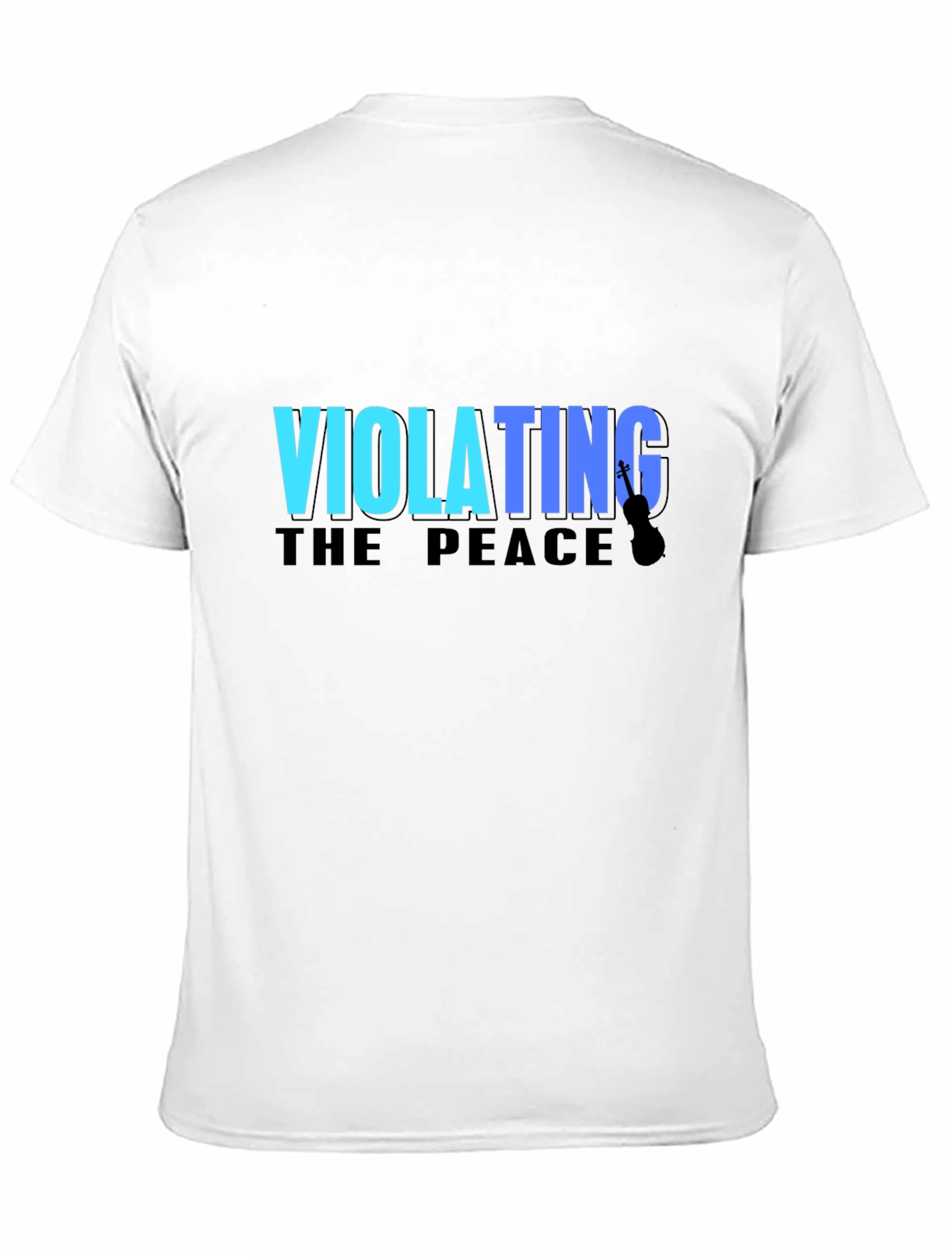 Black Violating The Peace Black T-Shirt view 11