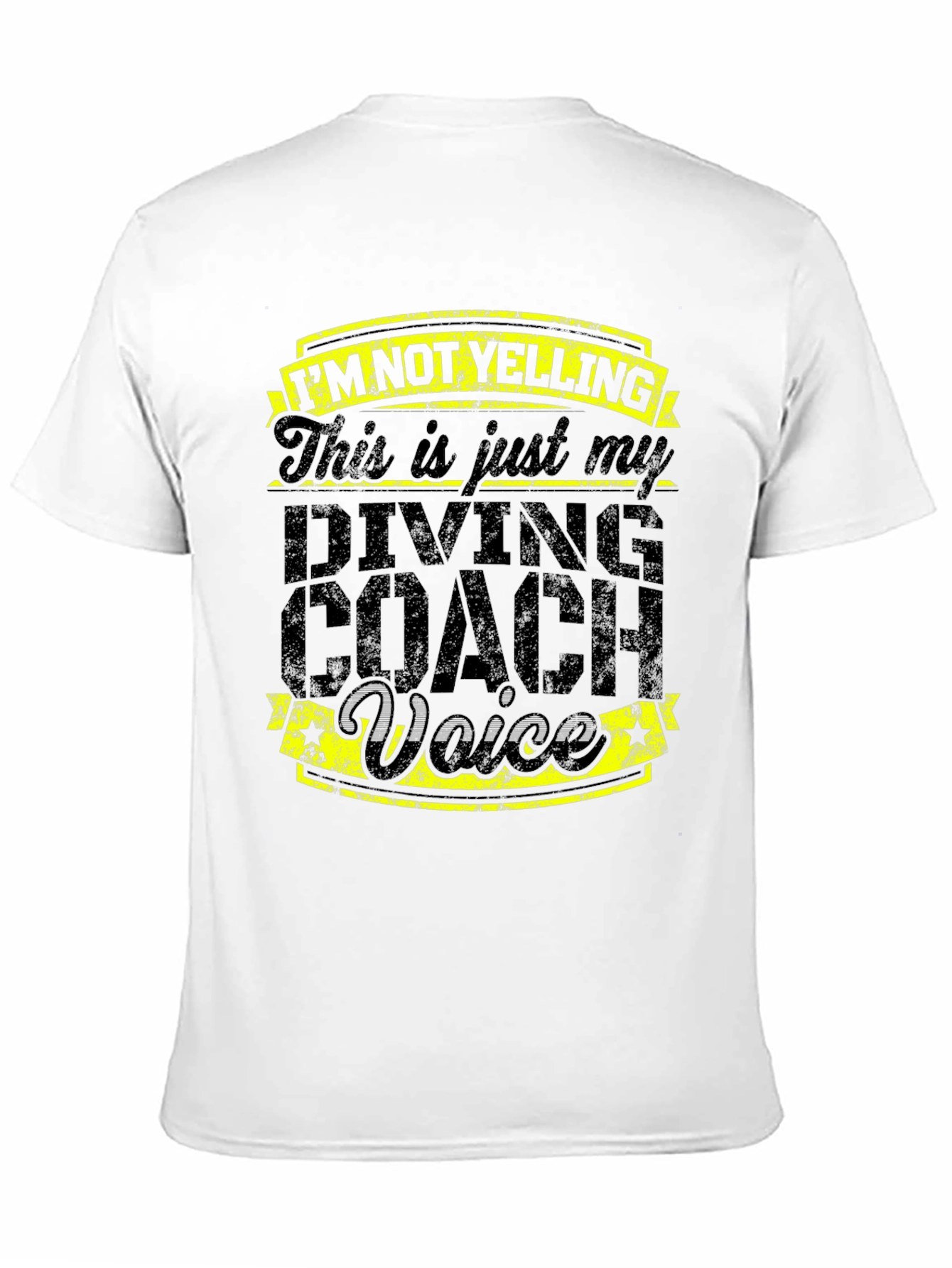 Black Diving Coach Voice Graphic T-Shirt view 11