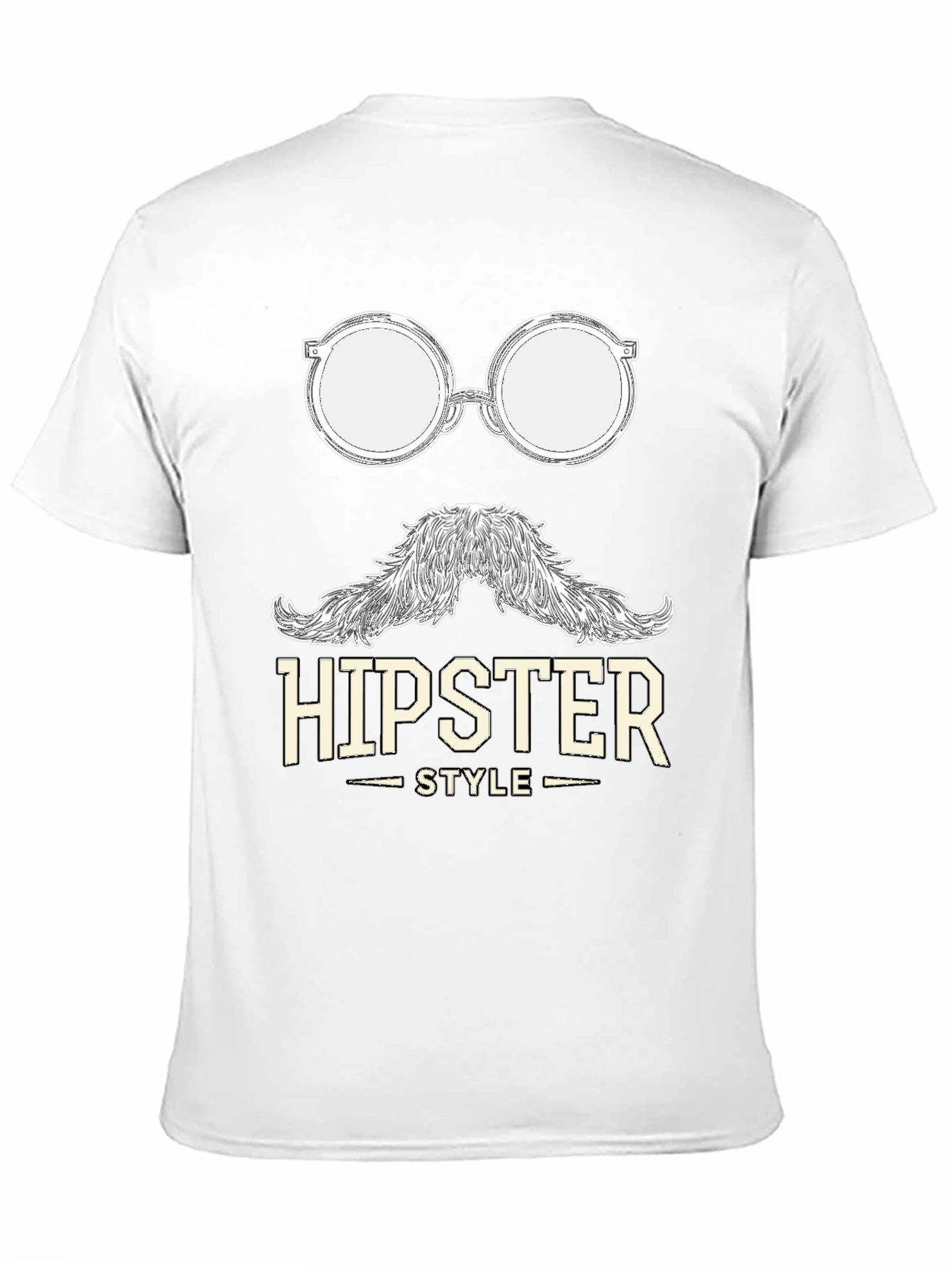 Black Hipster Style Graphic T-Shirt - Cool & Casual view 11