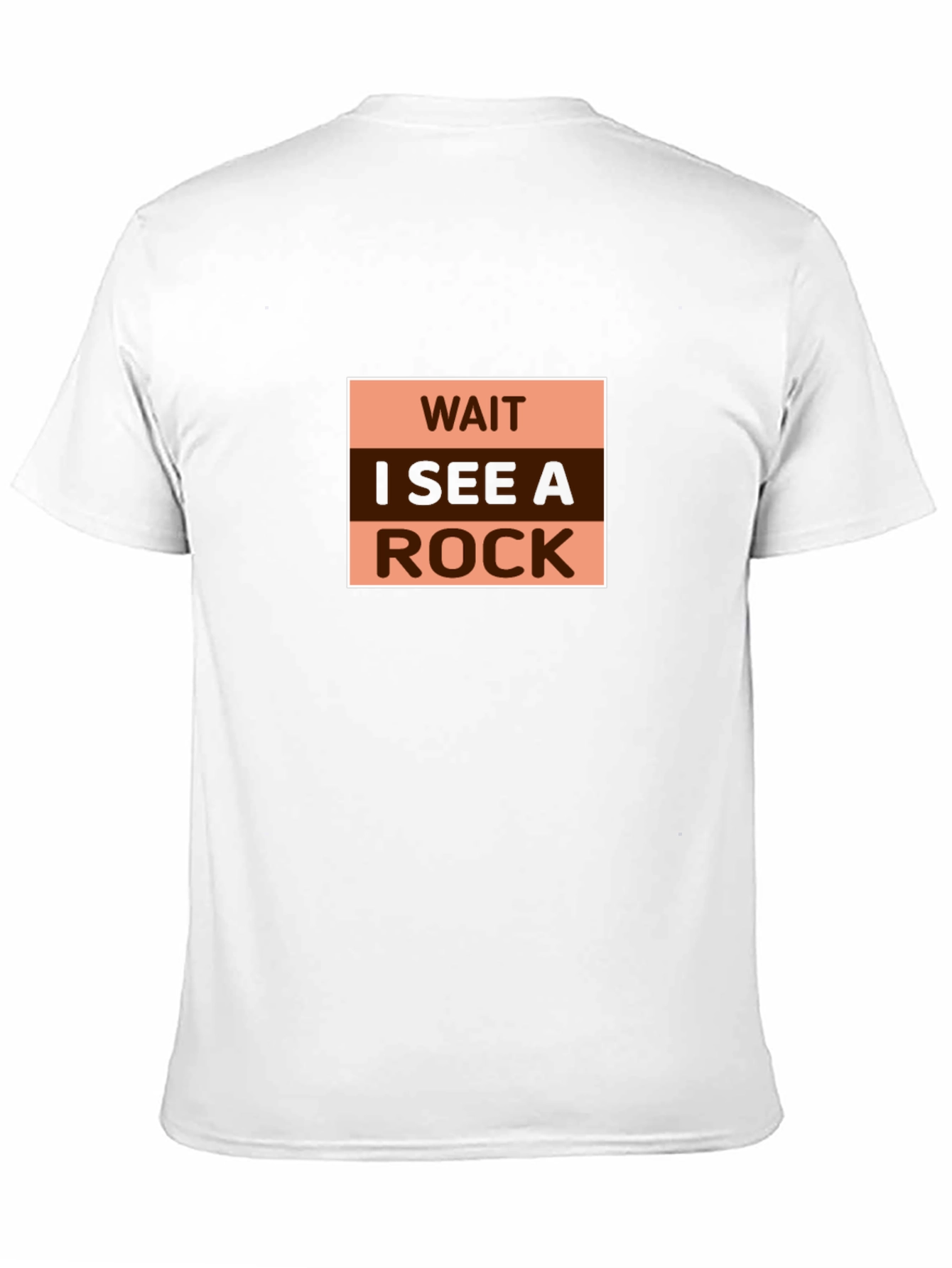 Black Wait I See A Rock - Funny Graphic Tee view 11