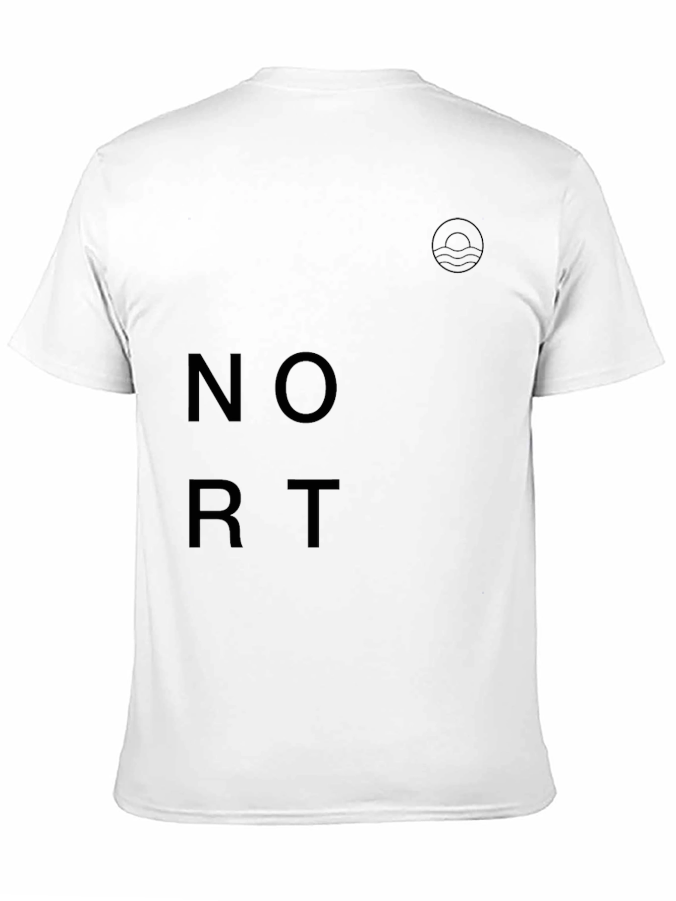 Black Modern Black Graphic Tee - "Nort" Design view 11