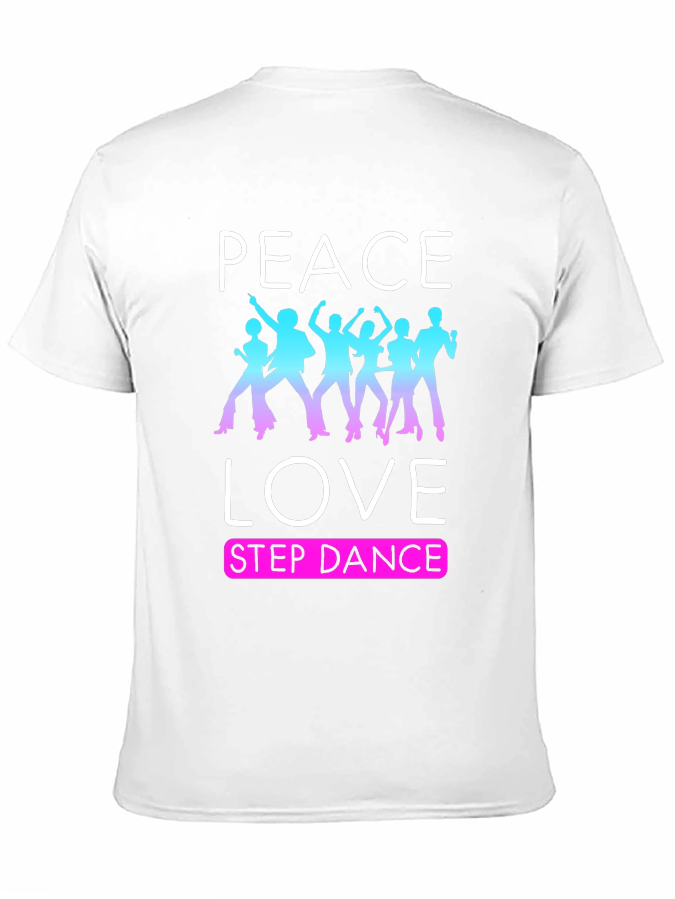 Black Peace Love Step Dance T-Shirt view 11