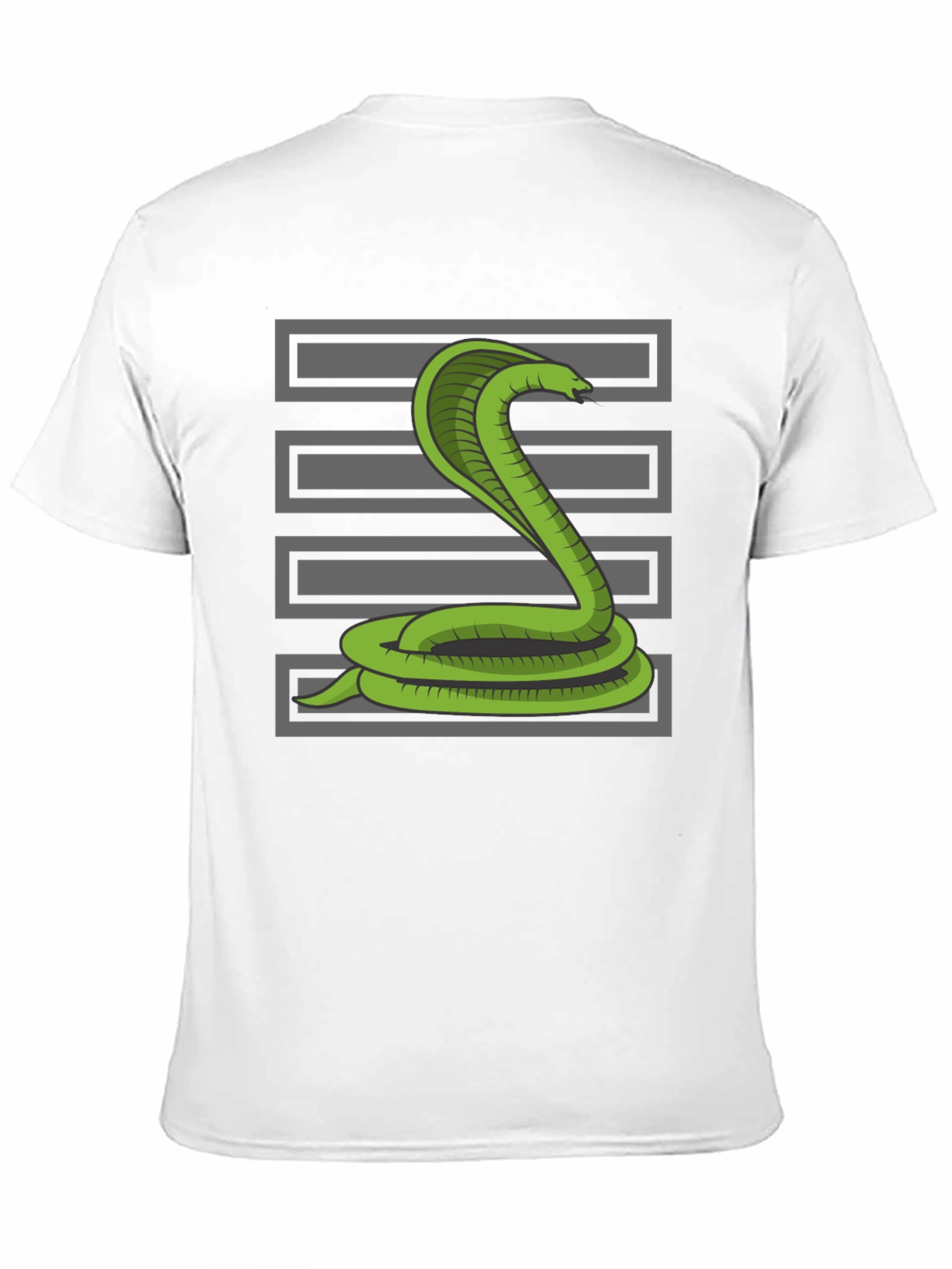 Black Cobra Snake T-Shirt - Graphic Tee for Men view 11